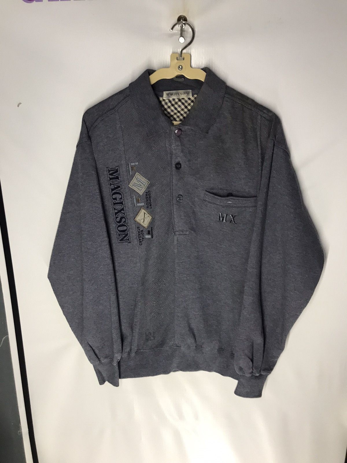 Japanese Brand Magixson half button sweatshirt Size US S / EU 44-46 / 1 - 7 Thumbnail