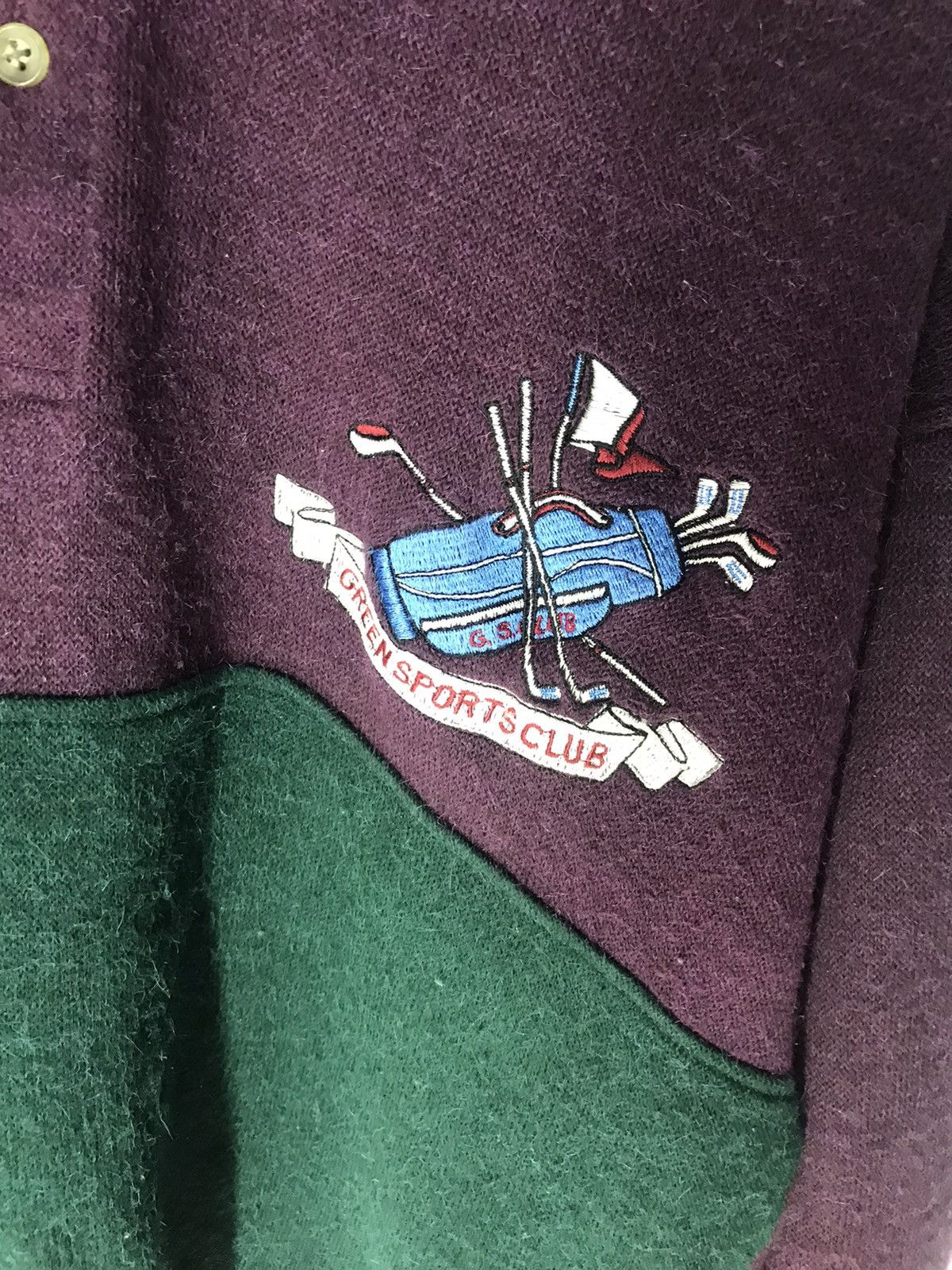 Japanese Brand × Vintage Vintage polos wool sweatshirt by green sport club Size US M / EU 48-50 / 2 - 5 Thumbnail