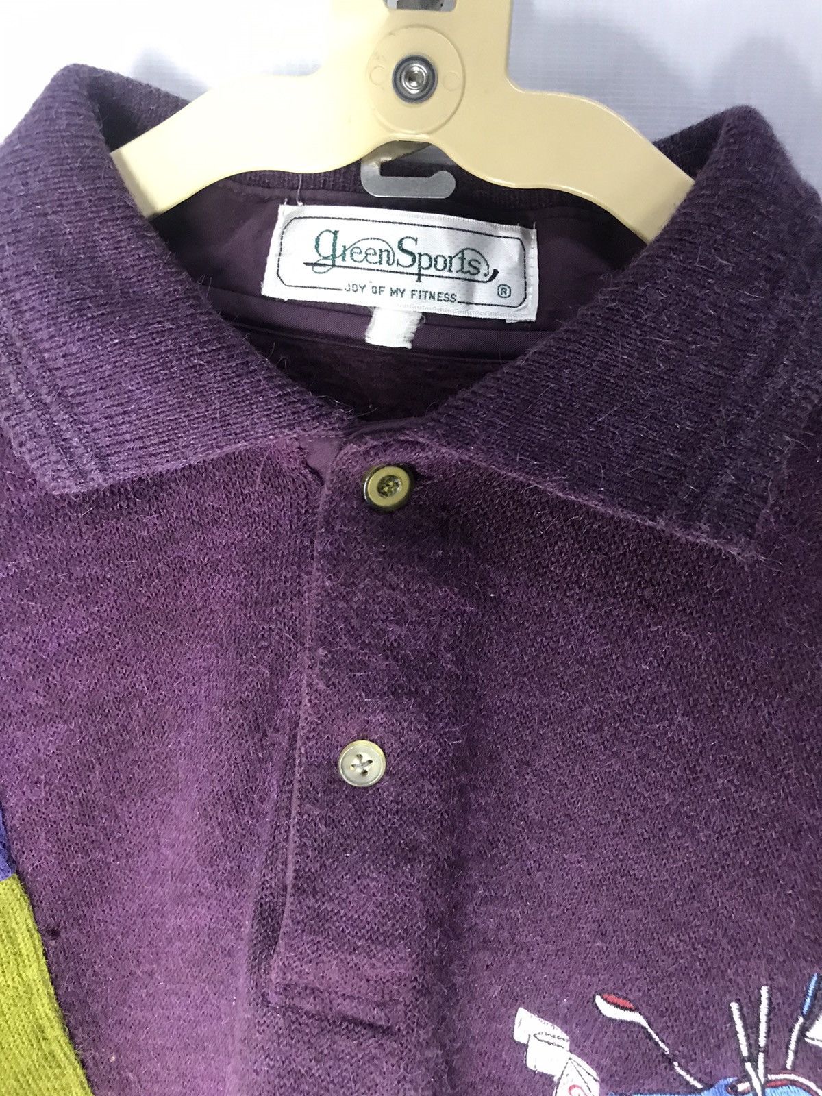Japanese Brand × Vintage Vintage polos wool sweatshirt by green sport club Size US M / EU 48-50 / 2 - 3 Thumbnail