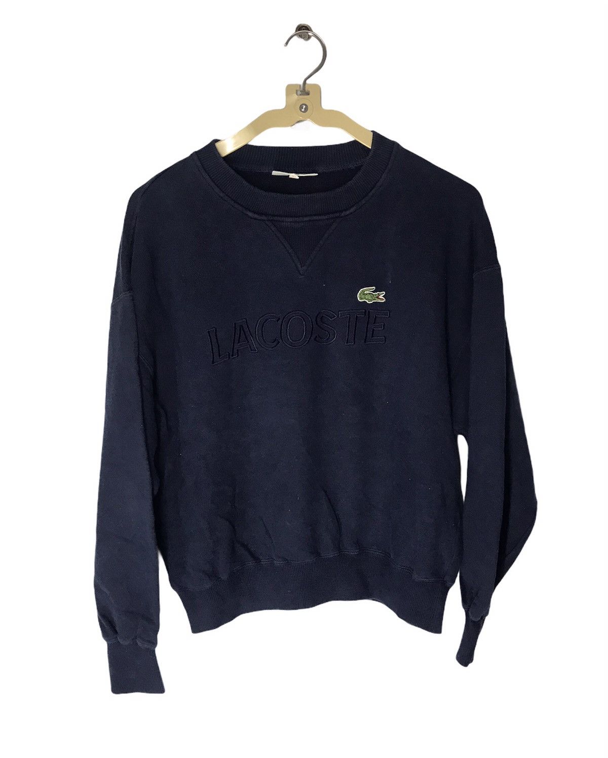 Lacoste Chemise Lacoste spellout croptop crewneck sweatshirt Size US XS / EU 42 / 0 - 1 Thumbnail