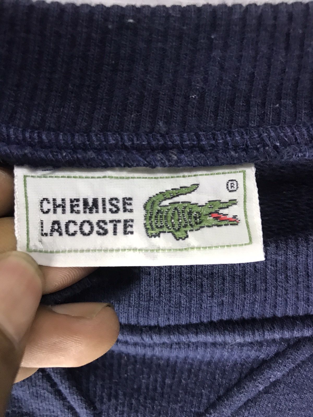 Lacoste Chemise Lacoste spellout croptop crewneck sweatshirt Size US XS / EU 42 / 0 - 3 Thumbnail