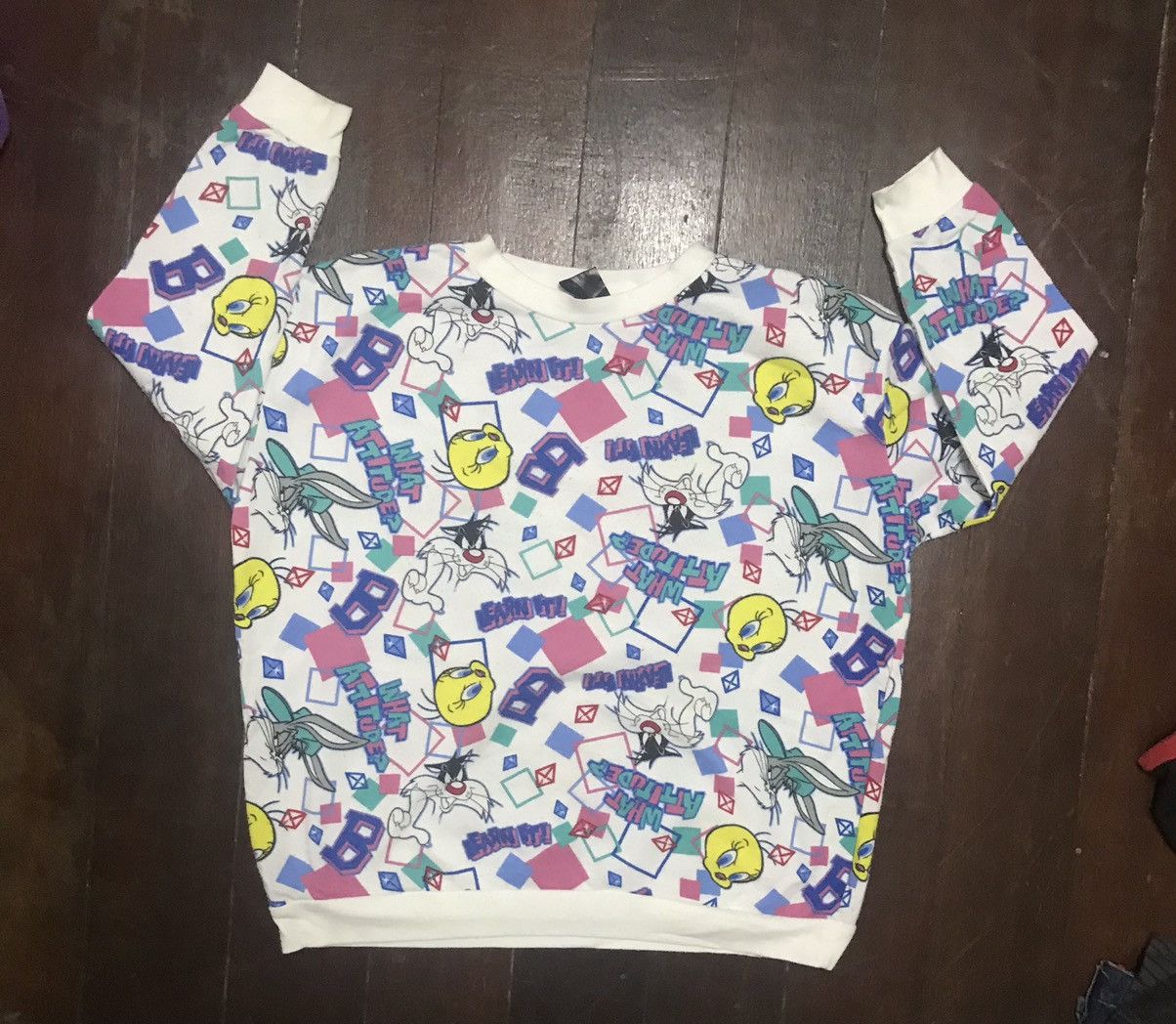 Cartoon Network Looney Tunes Cartoon Network Full Print beggie Sweatshirt Size US L / EU 52-54 / 3 - 6 Thumbnail