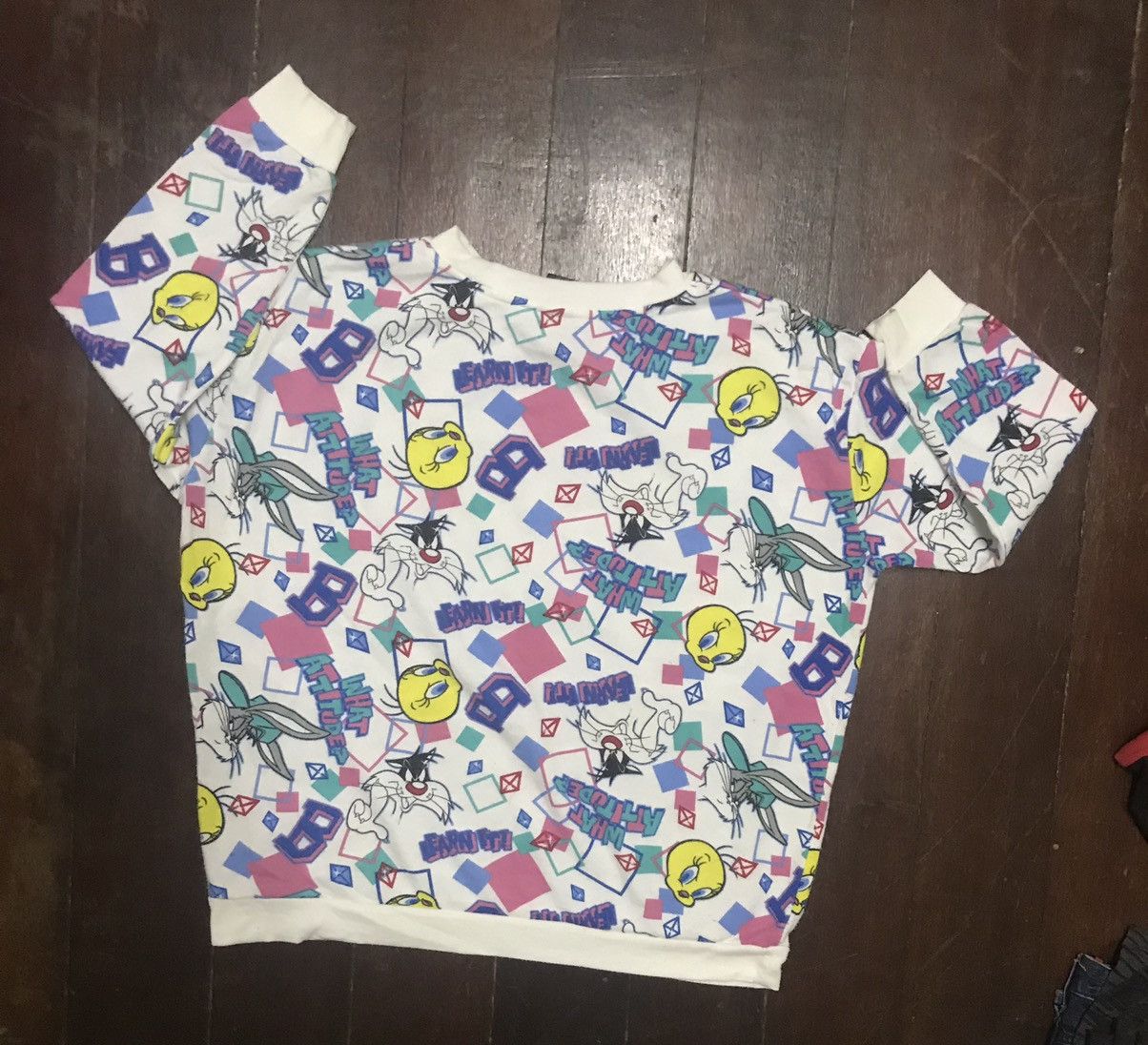 Cartoon Network Looney Tunes Cartoon Network Full Print beggie Sweatshirt Size US L / EU 52-54 / 3 - 7 Thumbnail