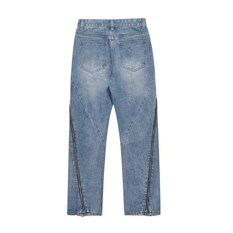 function washed fade flare jeans