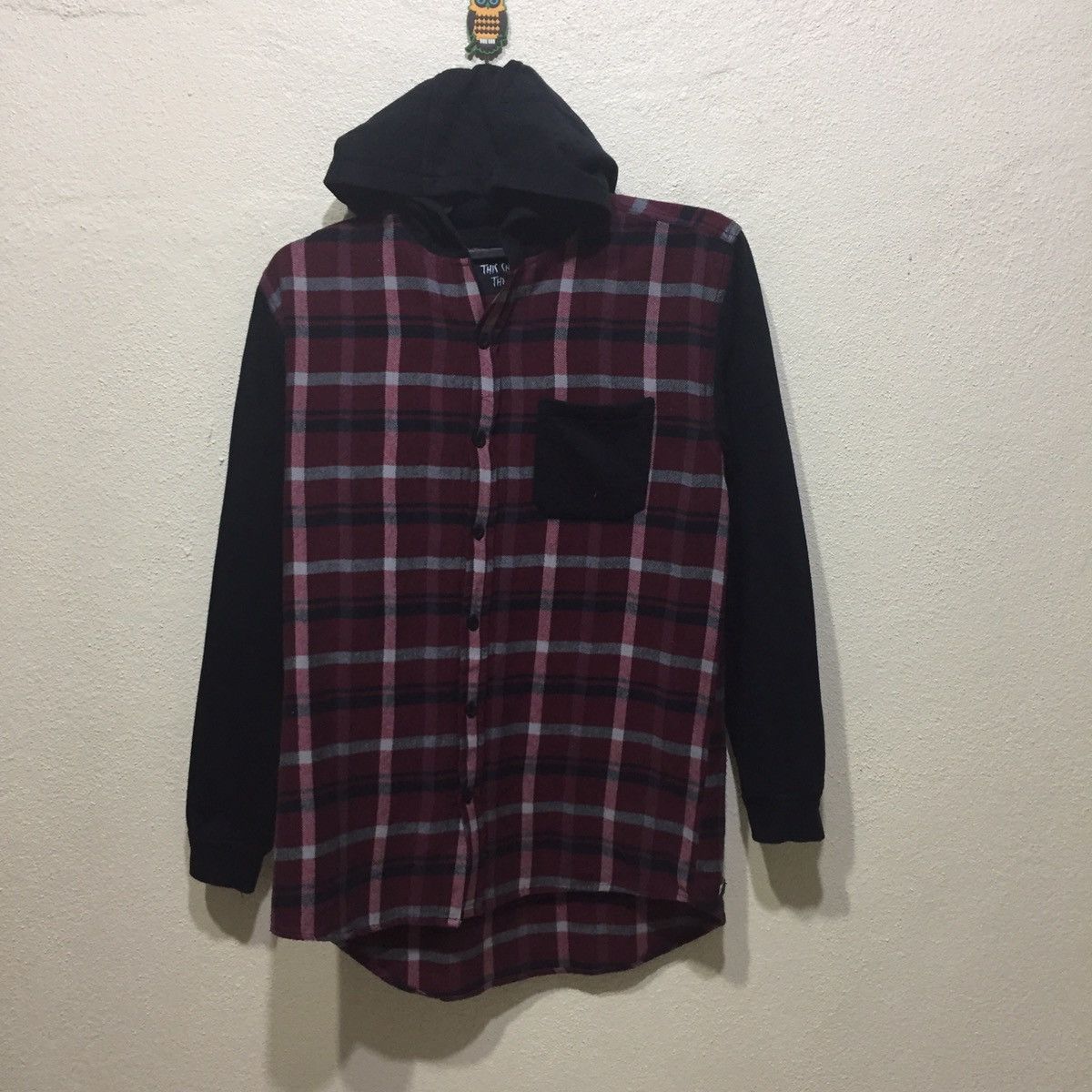 FACTORIE HOODIE FLANNEL SIZE L FITS M