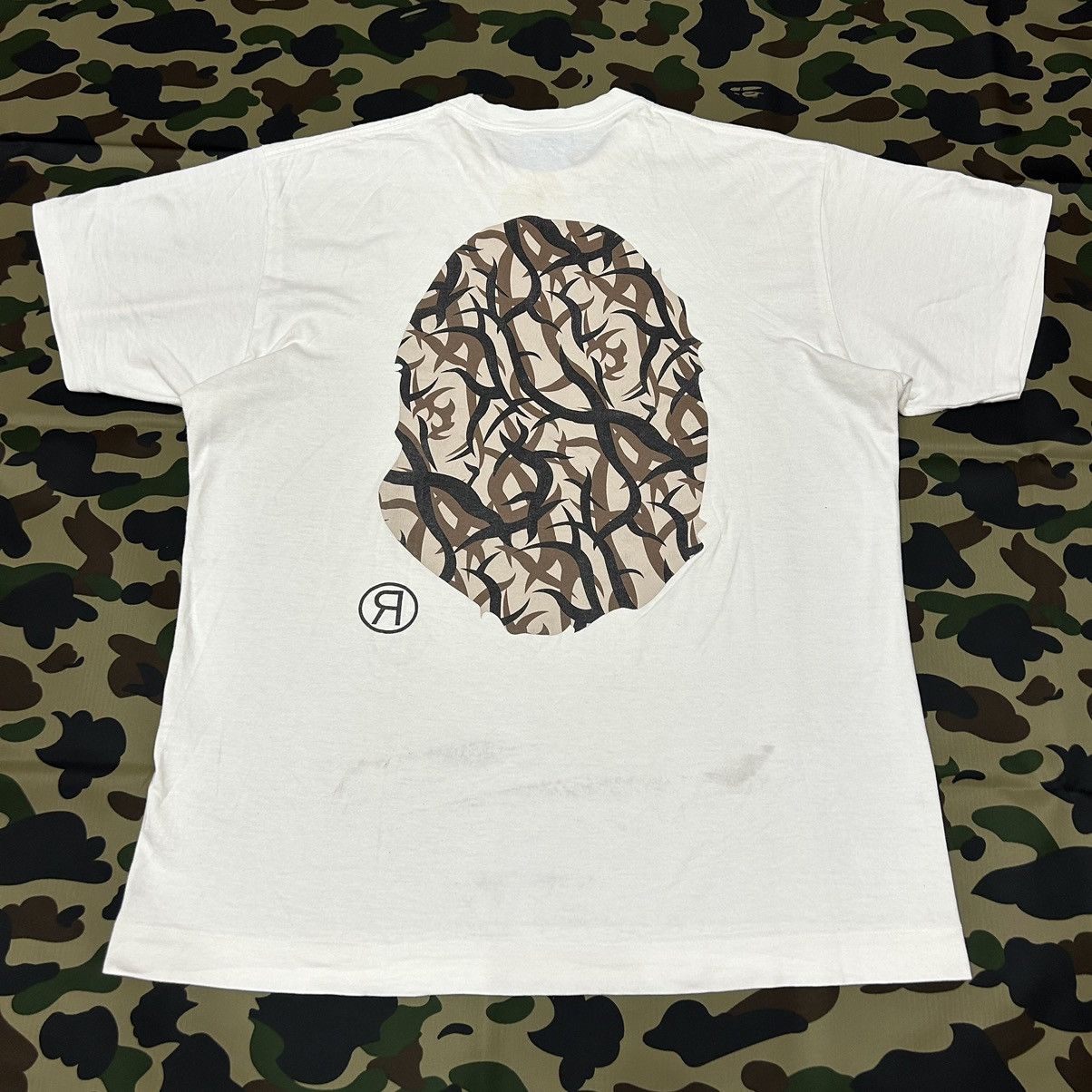 Bape A Bathing Ape Tribal Big Face Mirror Print Size US L / EU 52-54 / 3 - 2 Thumbnail