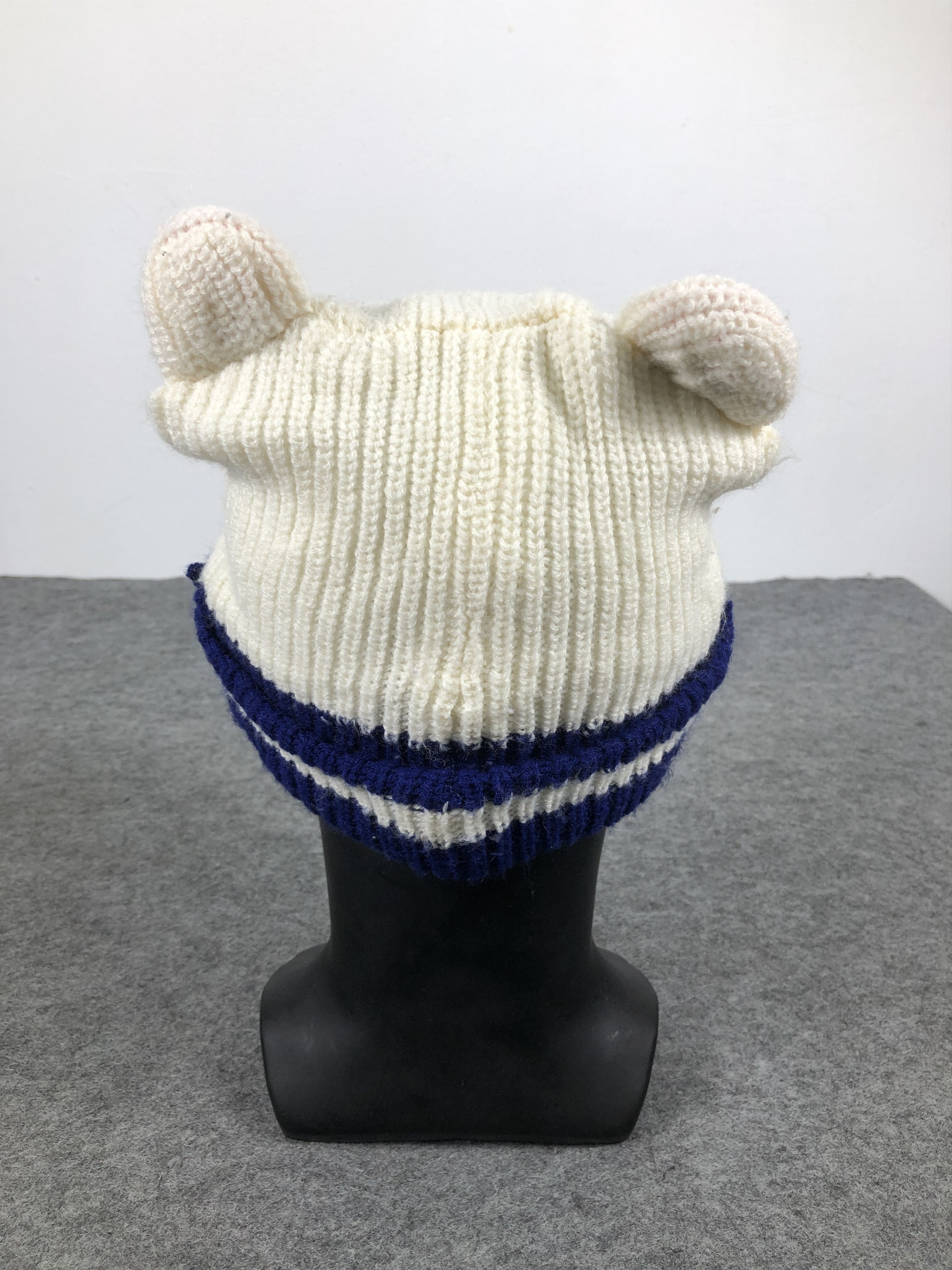 Vintage Japanese Cartoon Cute Ear Beanie / Snow Hat / Snow Cap Size ONE SIZE - 3 Thumbnail