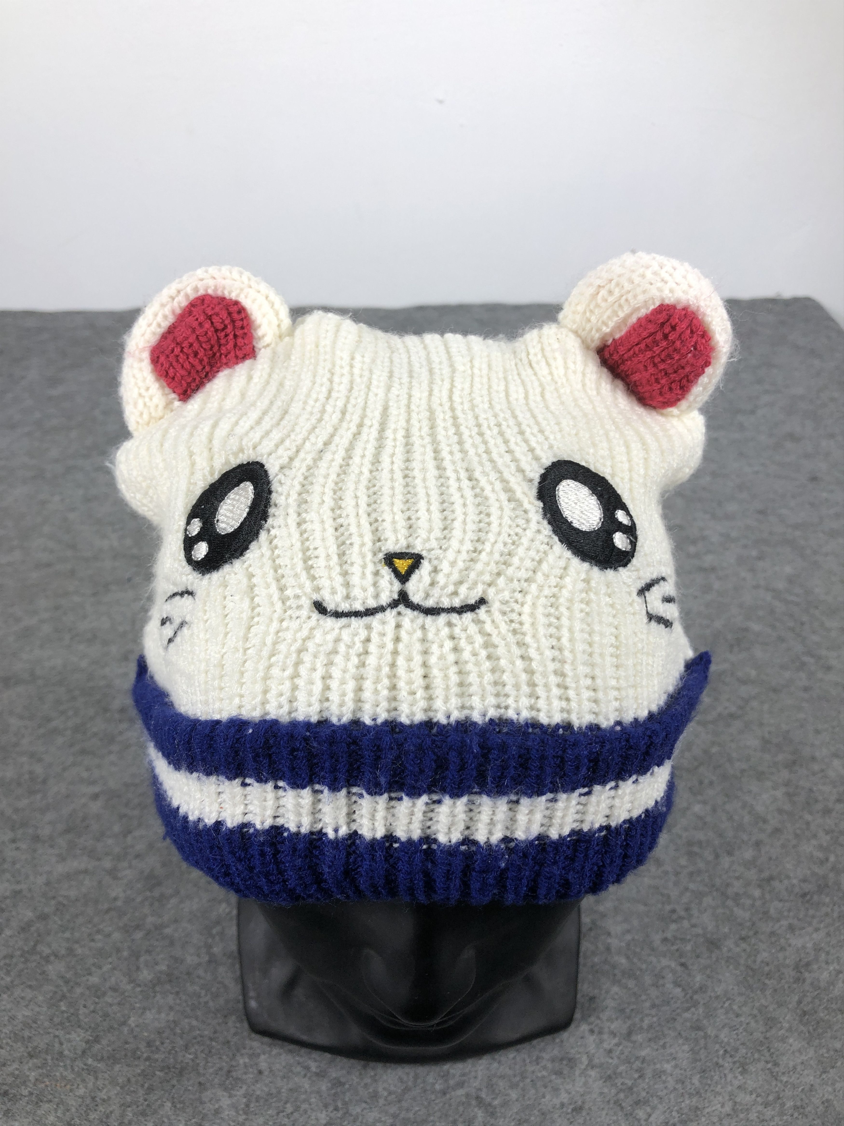 Vintage Japanese Cartoon Cute Ear Beanie / Snow Hat / Snow Cap Size ONE SIZE - 5 Thumbnail