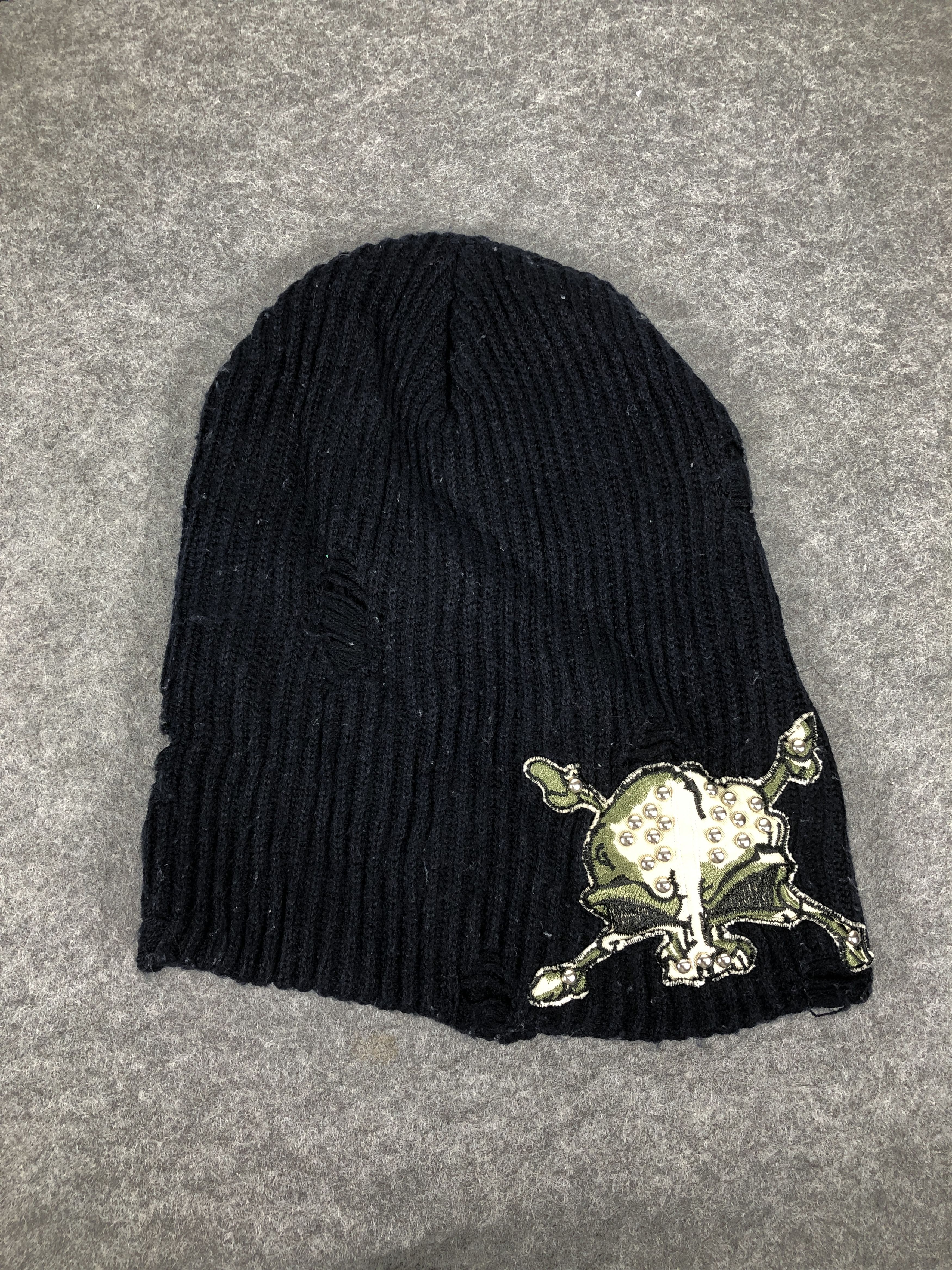Japanese Brand Vintage Japanese Brand Skull Beanie / Snow Hat / Snow Cap Size ONE SIZE - 6 Thumbnail