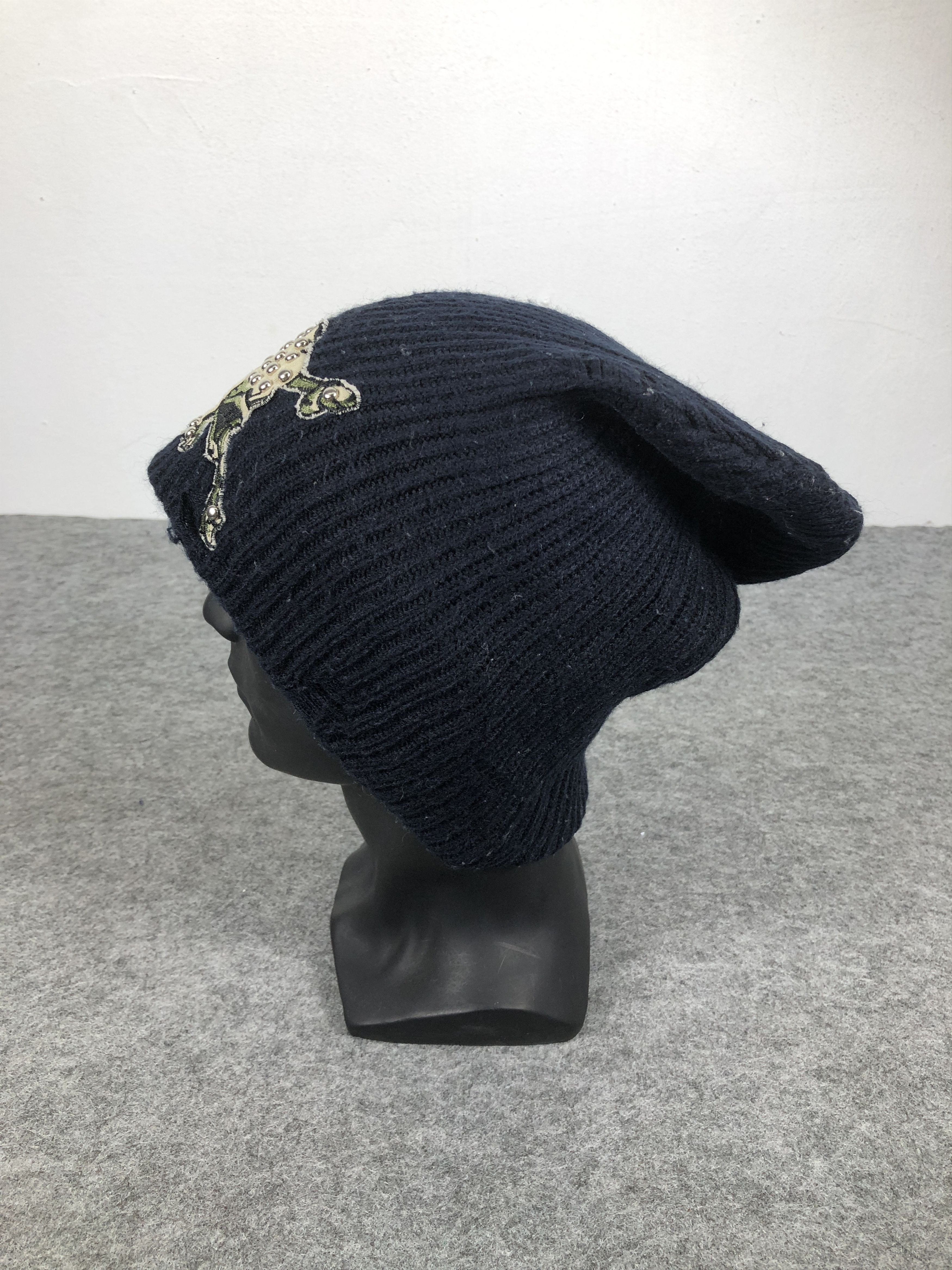 Japanese Brand Vintage Japanese Brand Skull Beanie / Snow Hat / Snow Cap Size ONE SIZE - 2 Thumbnail