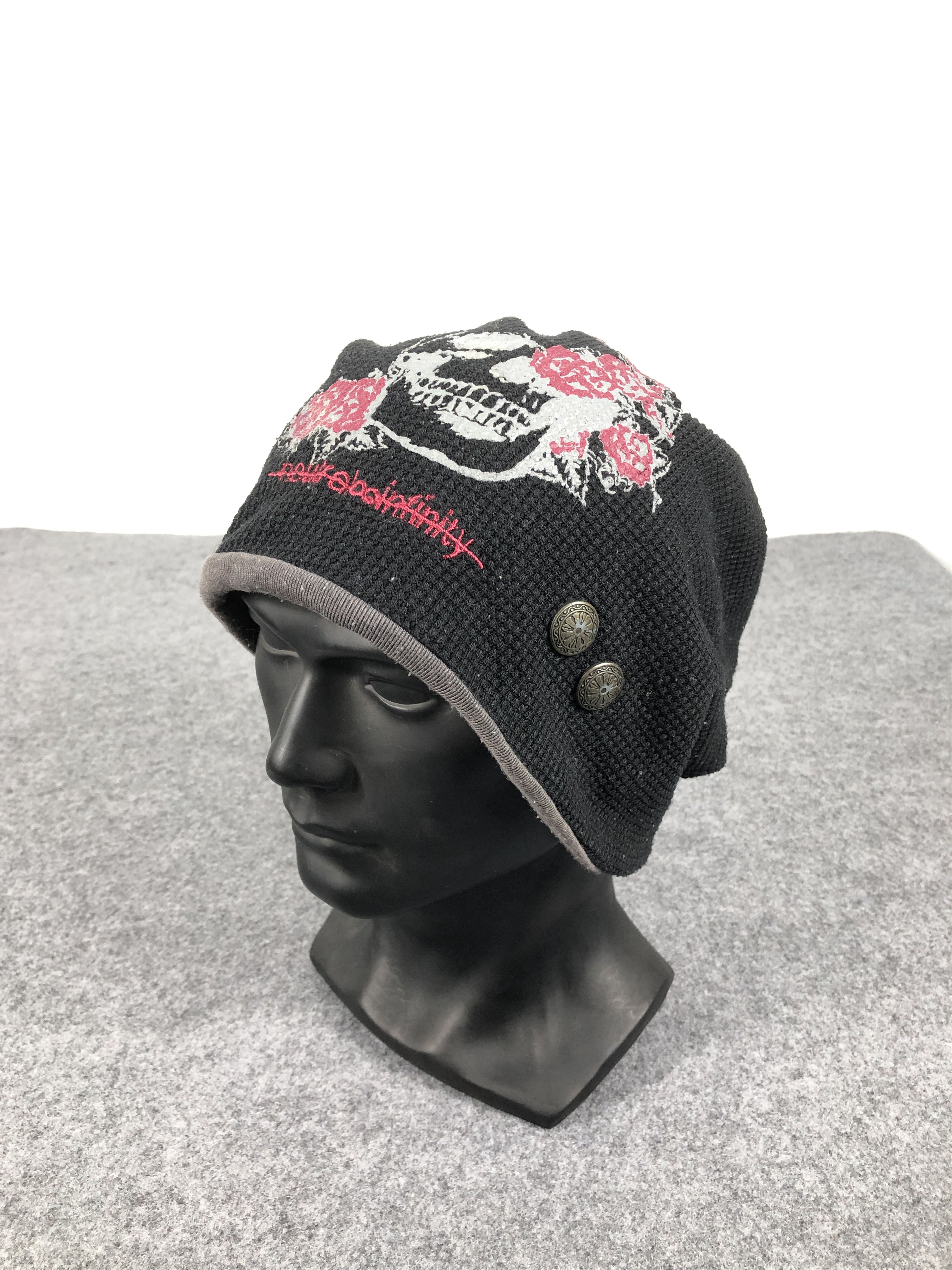 Japanese Brand Vintage Japanese Brand Skull Beanie / Snow Hat / Snow Cap Size ONE SIZE - 1 Thumbnail