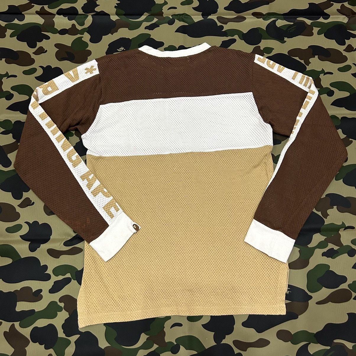 Bape A Bathing Ape Cycles Mesh Long Sleeve Tee Size US S / EU 44-46 / 1 - 3 Thumbnail