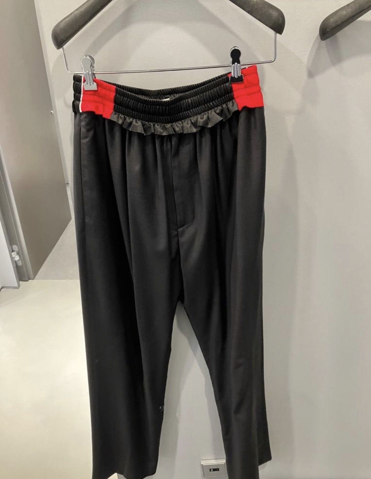 image of Balenciaga Aw21 Ripped Off Trackpants in Black, Men's (Size 30)