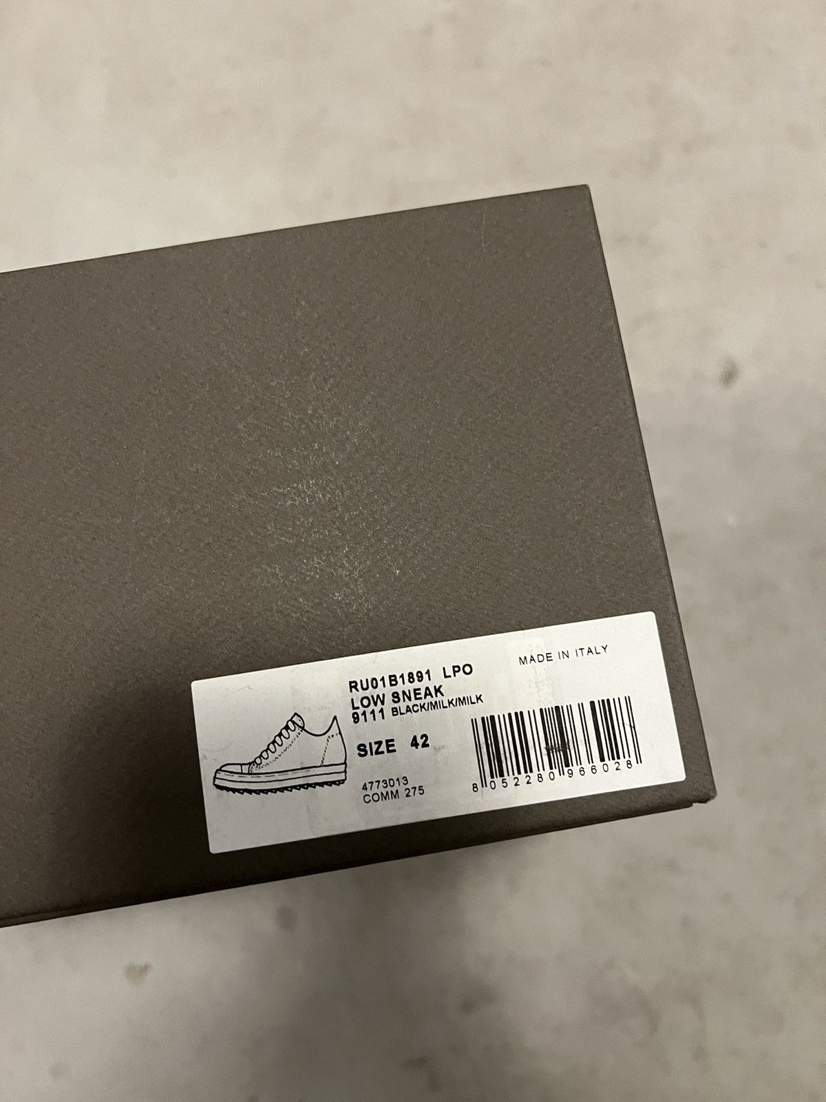 Rick Owens *NEW* Rick Owens LEATHER Mainline Ramones Size US 12 / IT 42 - 8 Thumbnail