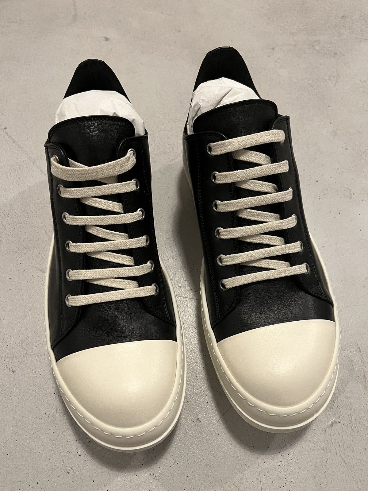 Rick Owens *NEW* Rick Owens LEATHER Mainline Ramones Size US 12 / IT 42 - 2 Thumbnail