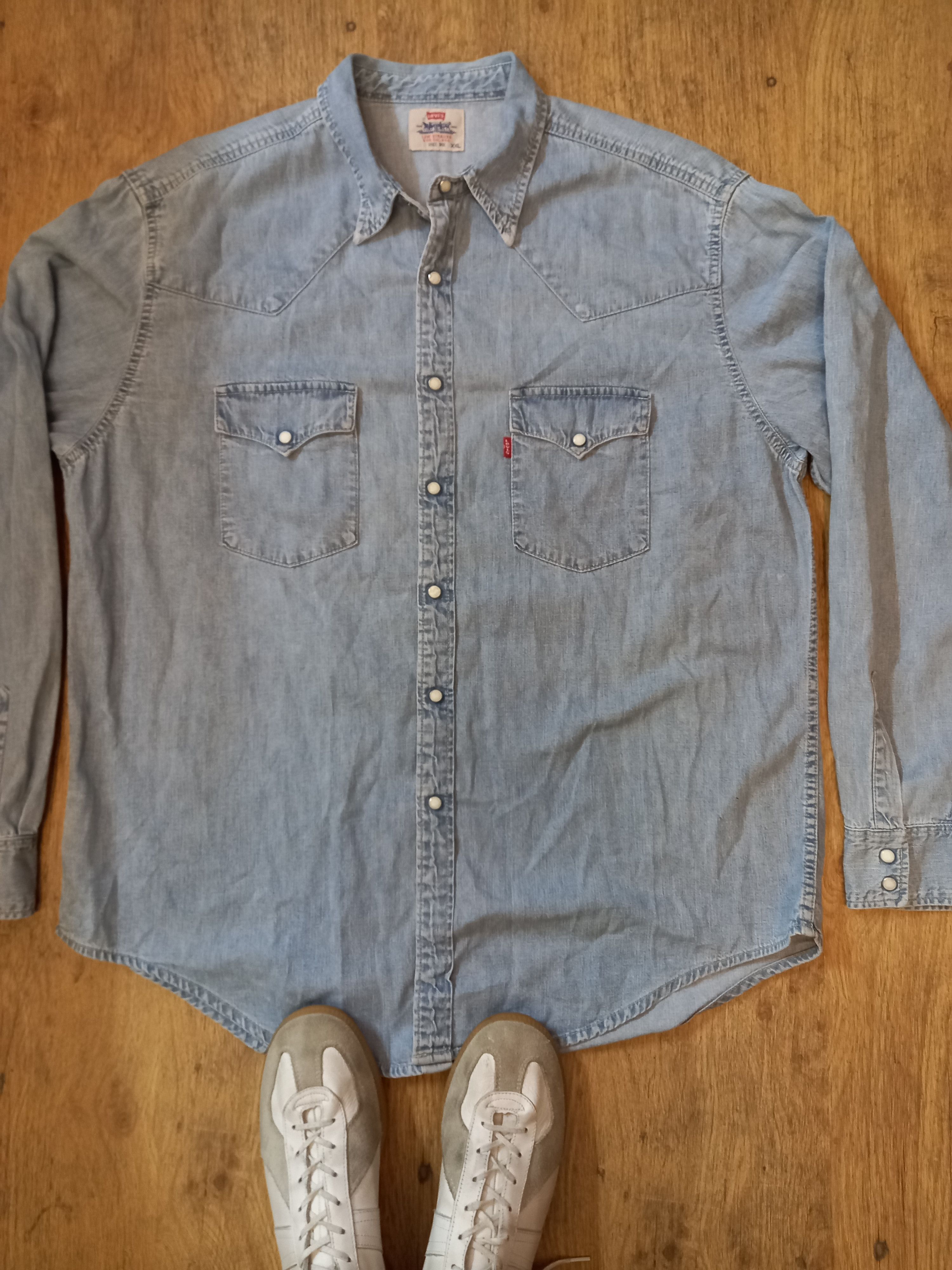 Vintage Vintage Levi’s Denim Shirt, XXL | Grailed