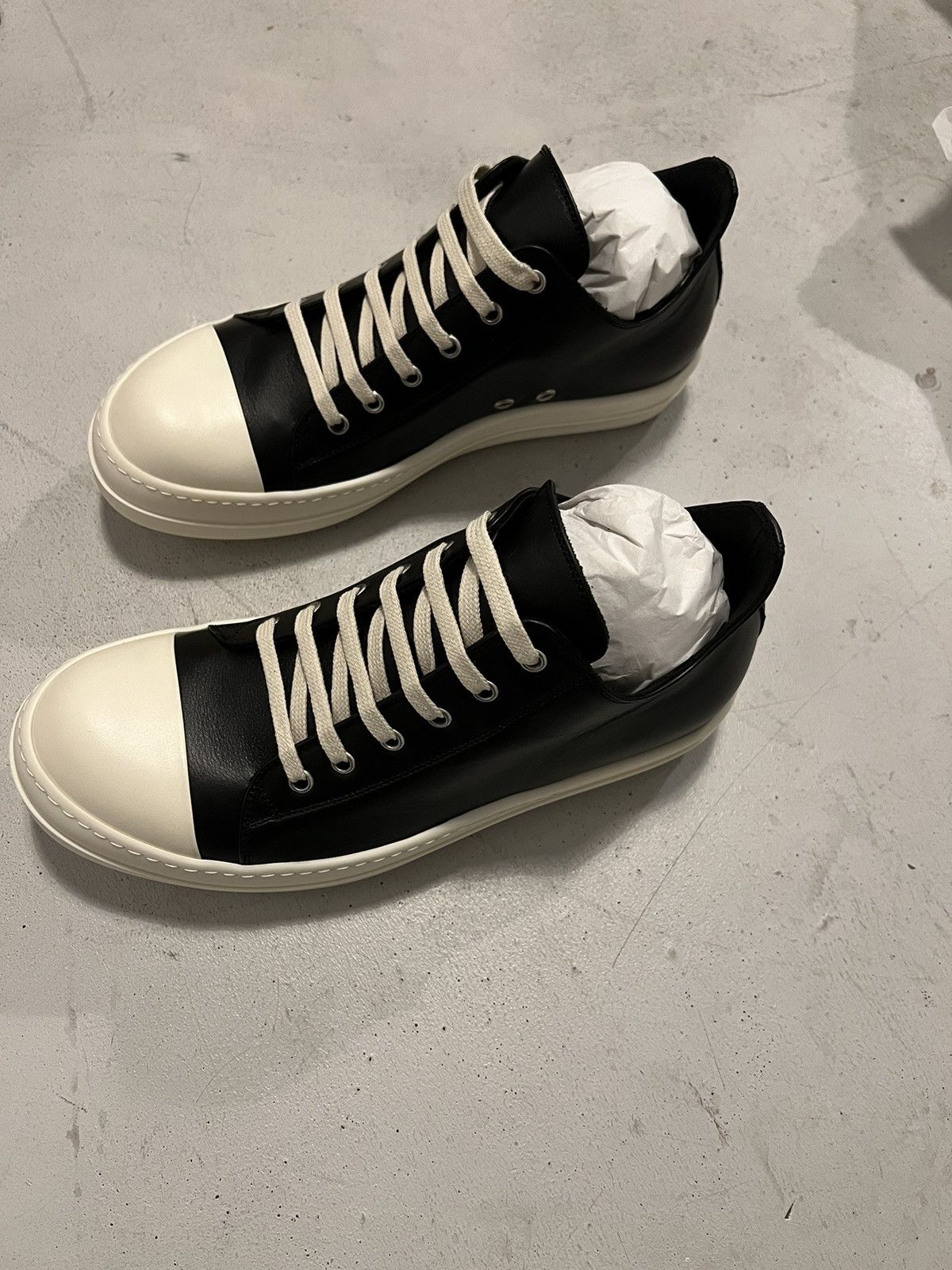 Rick Owens *NEW* Rick Owens LEATHER Mainline Ramones Size US 6 / EU 39 - 3 Thumbnail