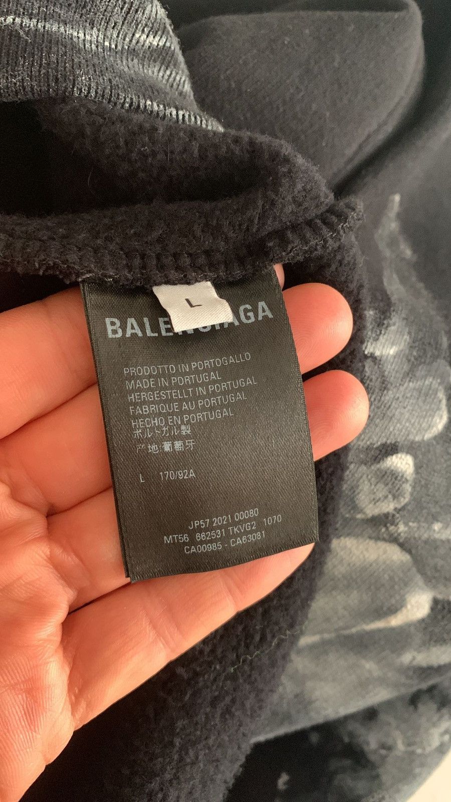 Balenciaga Balenciaga Bleached Hoodie Sz. LARGE Size US L / EU 52-54 / 3 - 11 Thumbnail