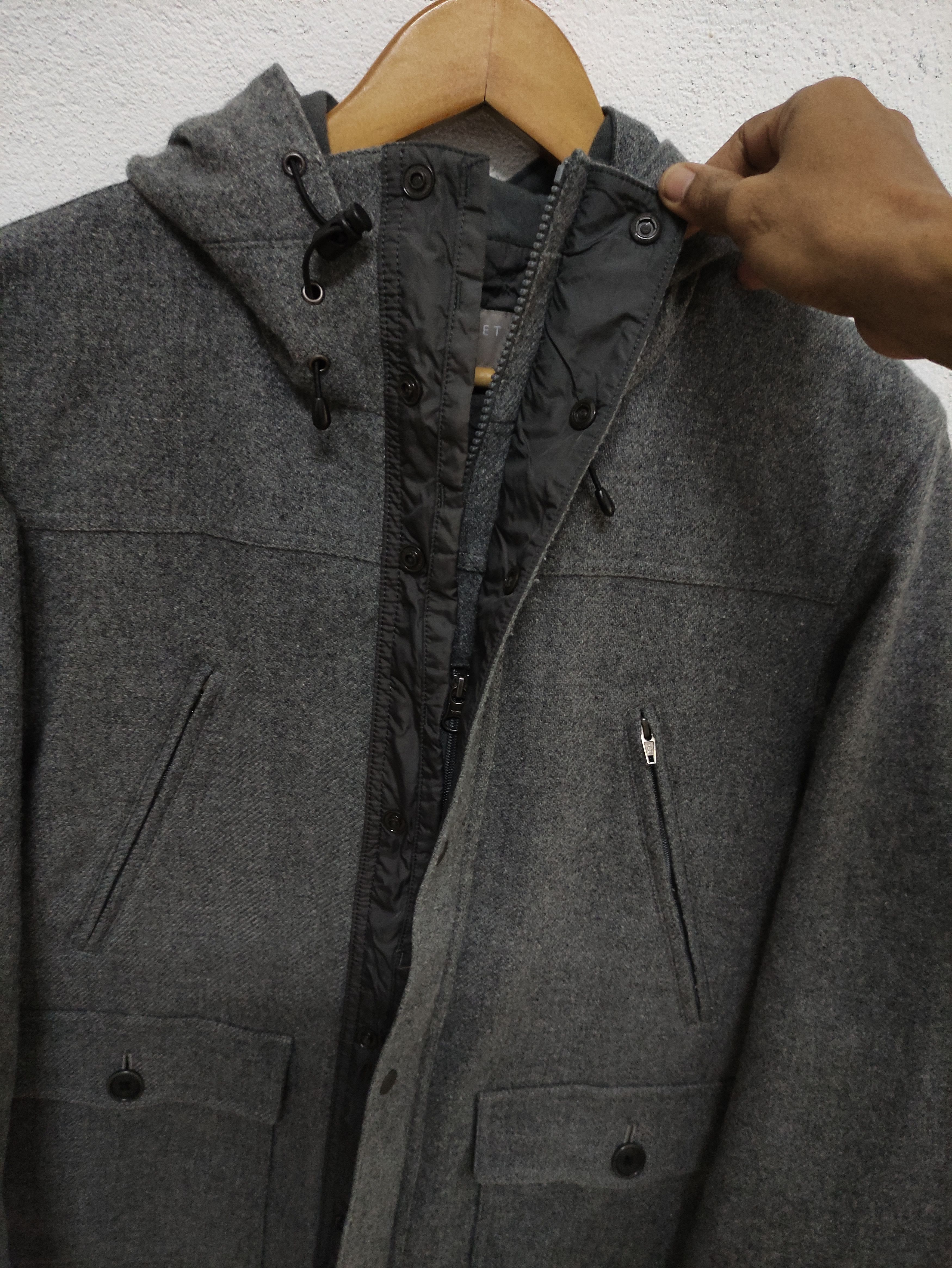 Goretex × Margaret Howell Margaret Howell Hooded Wool Gore Windstopper Jacket Size US L / EU 52-54 / 3 - 4 Thumbnail