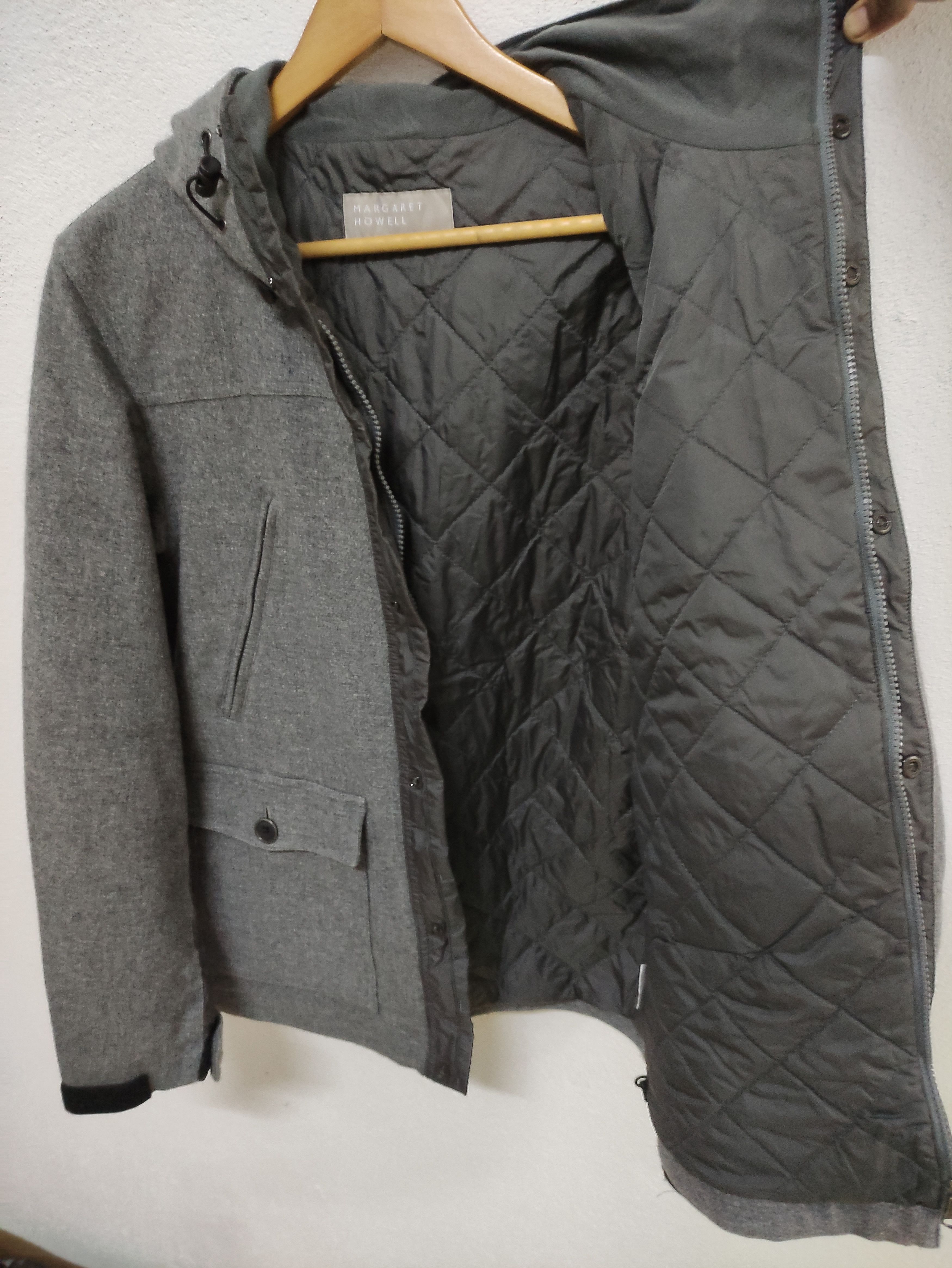 Goretex × Margaret Howell Margaret Howell Hooded Wool Gore Windstopper Jacket Size US L / EU 52-54 / 3 - 5 Thumbnail