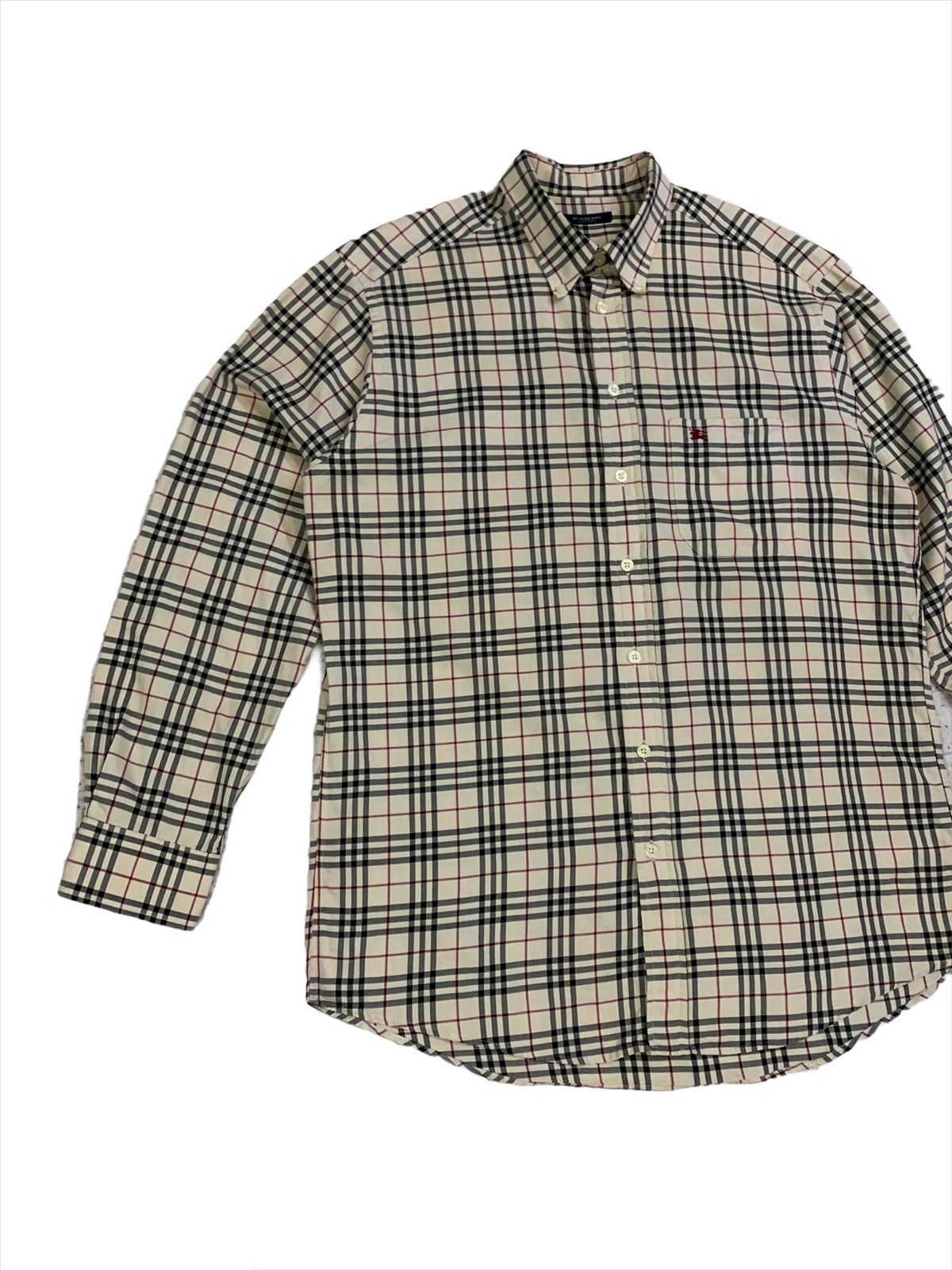 Burberry × Burberry Prorsum Vintage Burberry London Nova Check Made In Uk Oxford Shirt Size US L / EU 52-54 / 3 - 4 Thumbnail