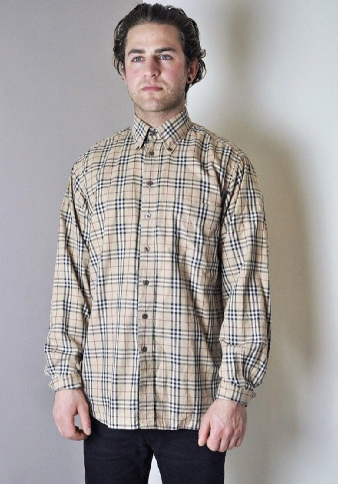 Burberry × Burberry Prorsum Vintage Burberry London Nova Check Made In Uk Oxford Shirt Size US L / EU 52-54 / 3 - 2 Thumbnail