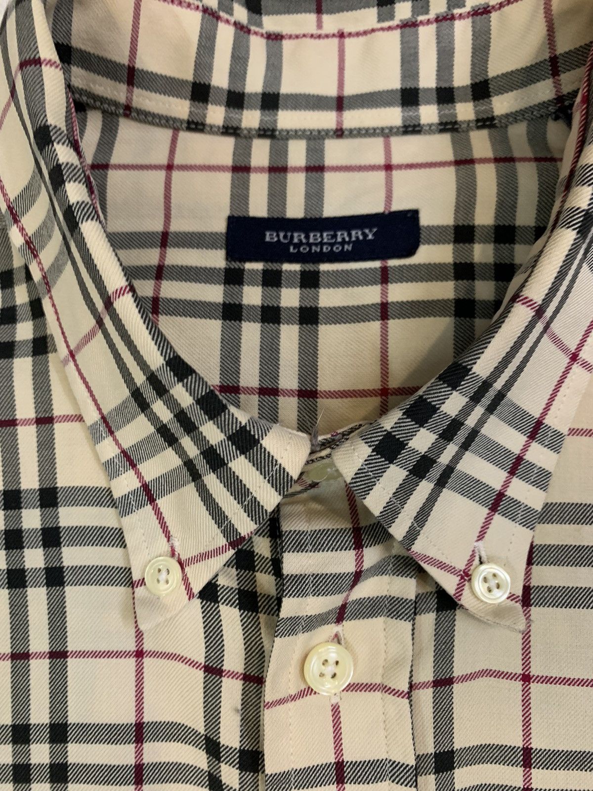 Burberry × Burberry Prorsum Vintage Burberry London Nova Check Made In Uk Oxford Shirt Size US L / EU 52-54 / 3 - 7 Thumbnail