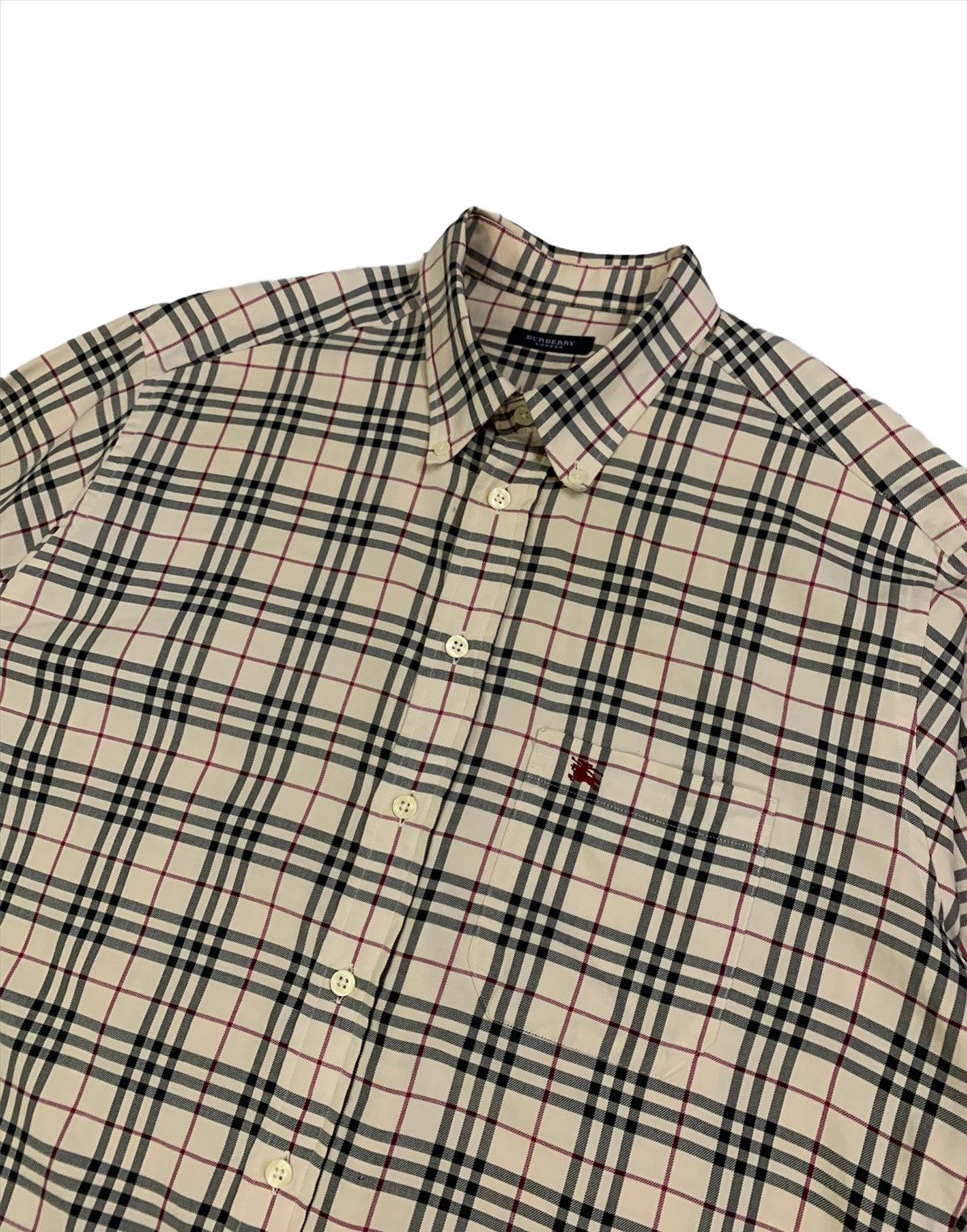 Burberry × Burberry Prorsum Vintage Burberry London Nova Check Made In Uk Oxford Shirt Size US L / EU 52-54 / 3 - 1 Thumbnail