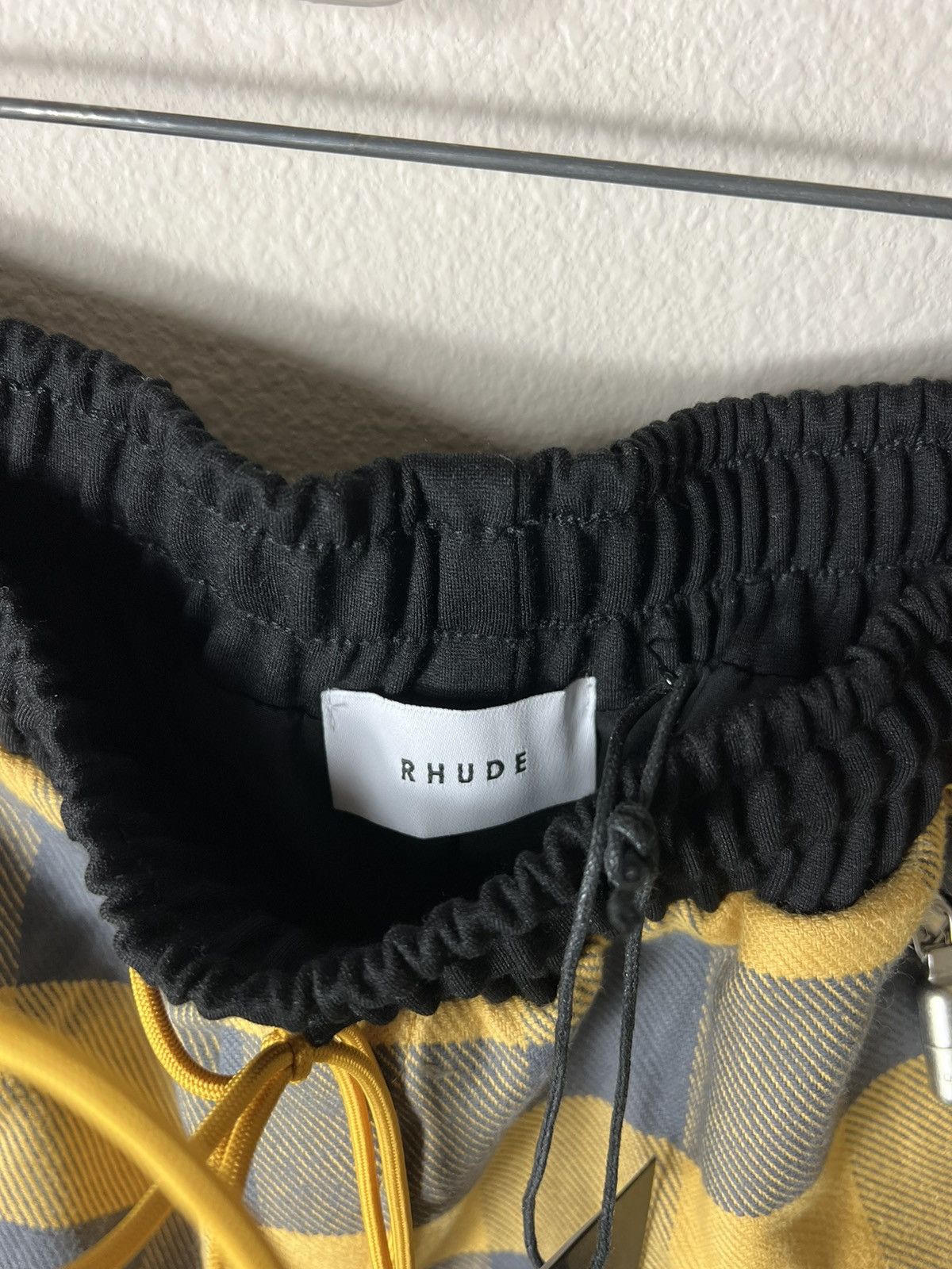 Rhude Rhude Yellow Plaid LAKERS Exclusive Basketball Shorts XXL Size US 36 / EU 52 - 5 Thumbnail