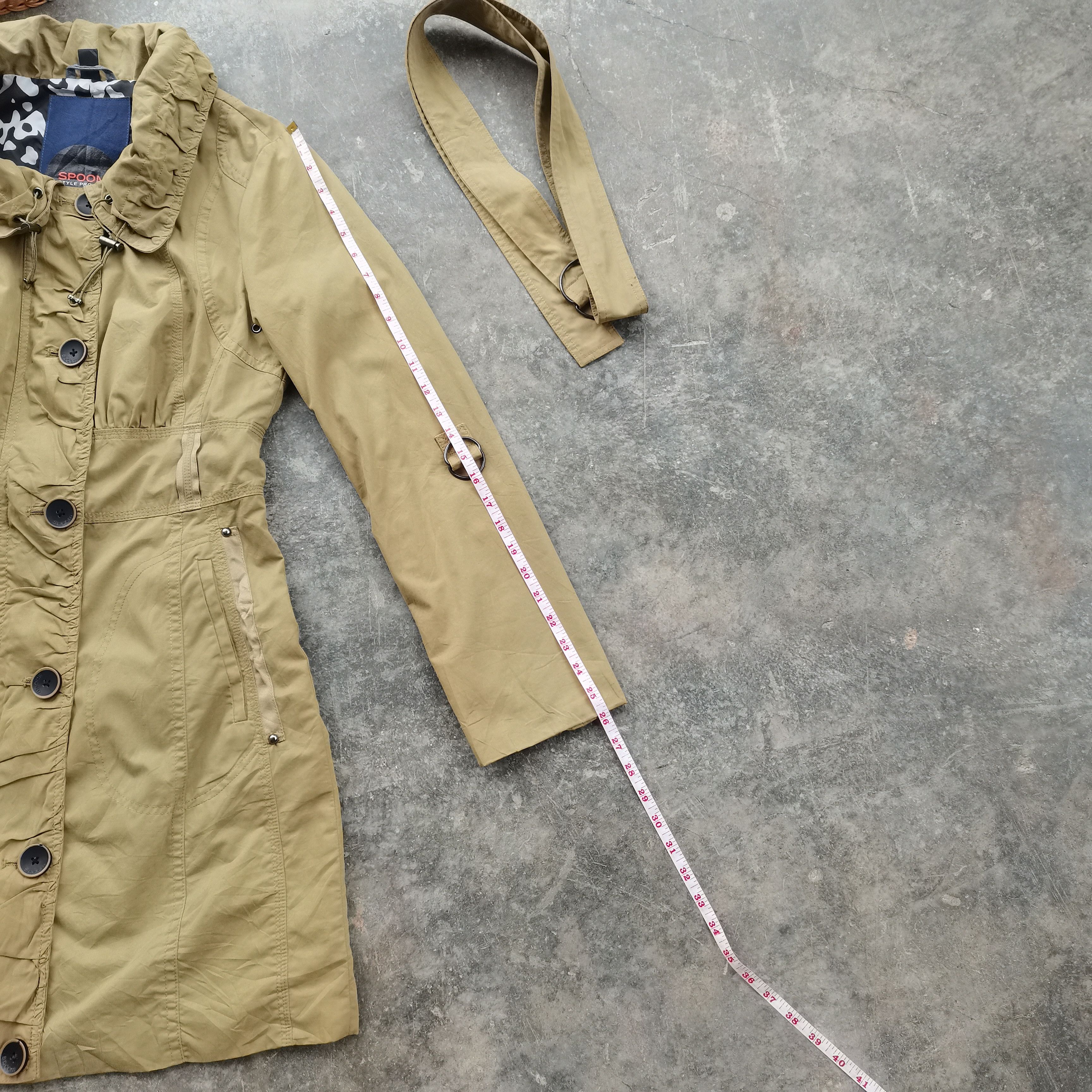 Japanese Brand Steals 🔥 SPOOM Style Project Belted Trench Coat/Jacket Size M / US 6-8 / IT 42-44 - 7 Thumbnail