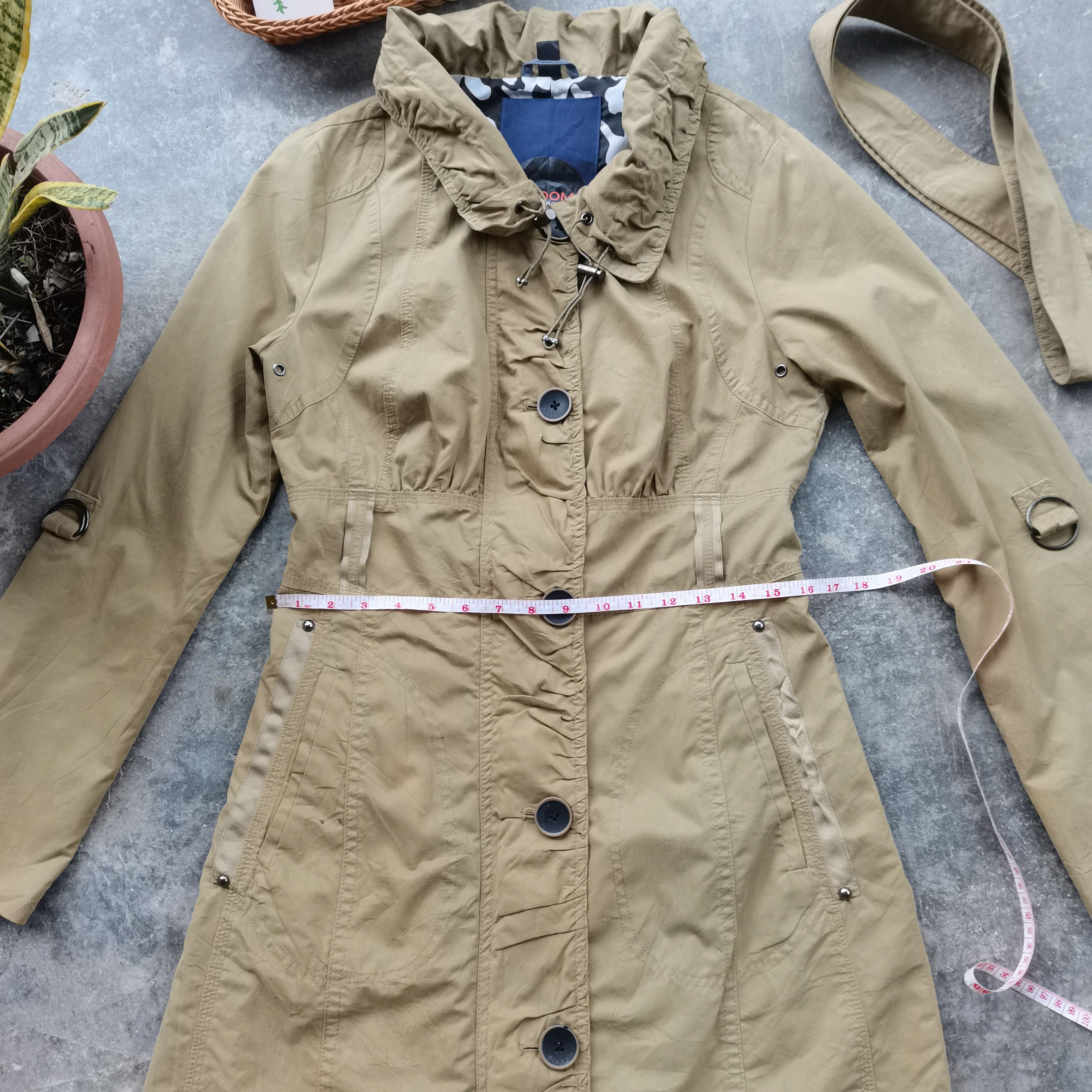 Japanese Brand Steals 🔥 SPOOM Style Project Belted Trench Coat/Jacket Size M / US 6-8 / IT 42-44 - 3 Thumbnail