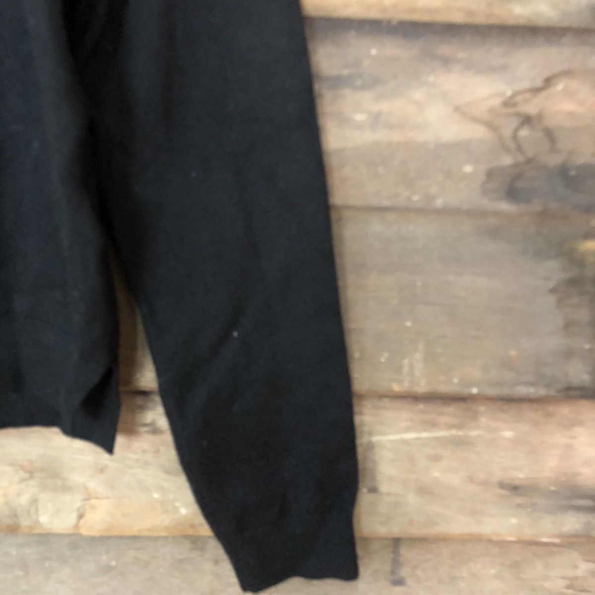 Homespun Knitwear × Japanese Brand × Vintage Japan vintage Black art sweatshirt Knitwear #3944 Size M / US 6-8 / IT 42-44 - 4 Thumbnail