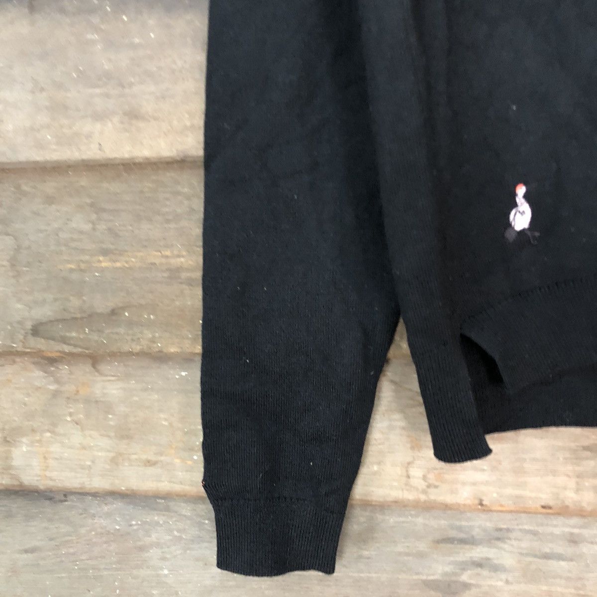 Homespun Knitwear × Japanese Brand × Vintage Japan vintage Black art sweatshirt Knitwear #3944 Size M / US 6-8 / IT 42-44 - 6 Thumbnail