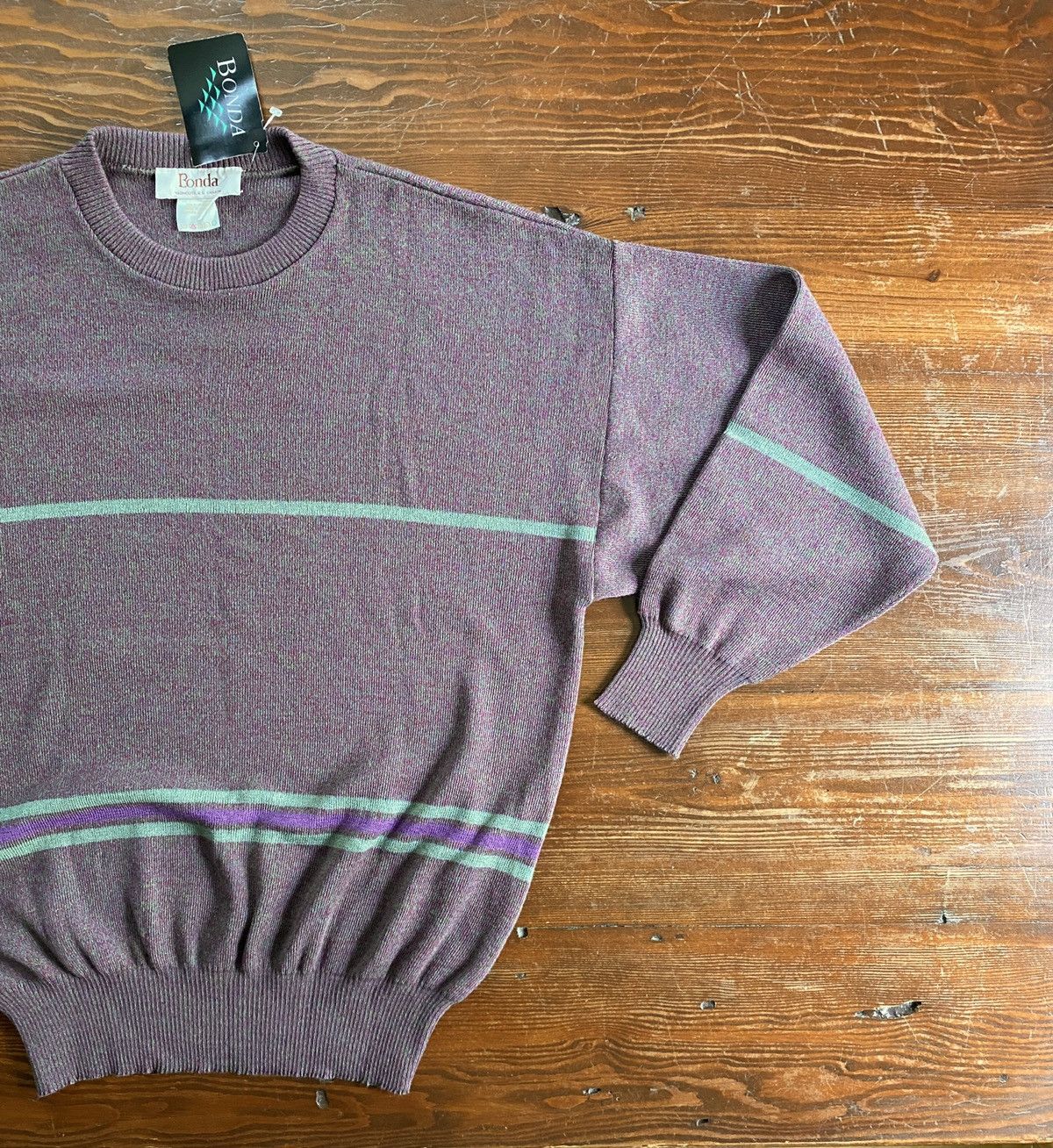 Vintage Vintage NWT 90’s Bonda Speckled Wool Blend Sweater Size US M / EU 48-50 / 2 - 1 Thumbnail