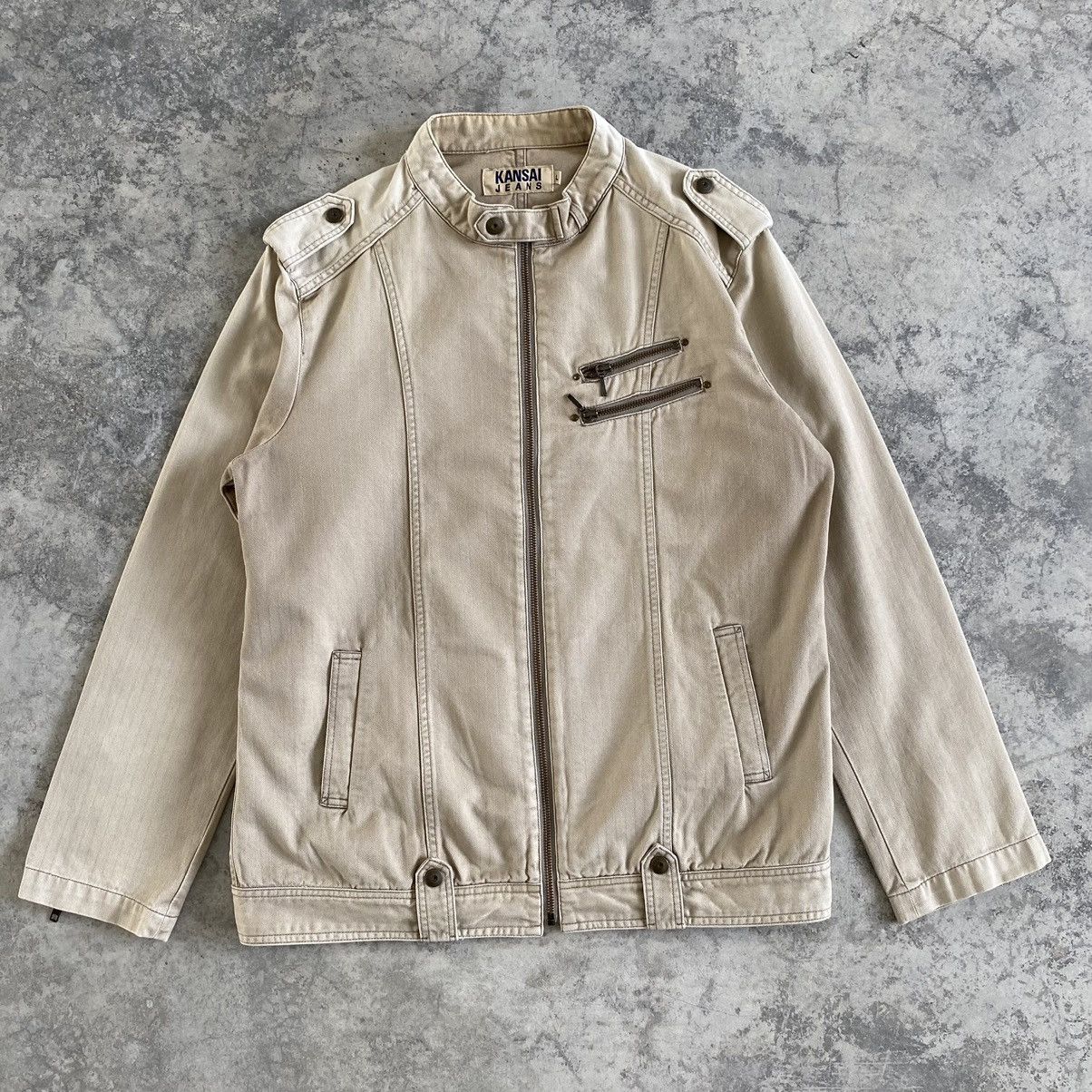 Vintage Kansai Yamamoto HBT Moto Jacket