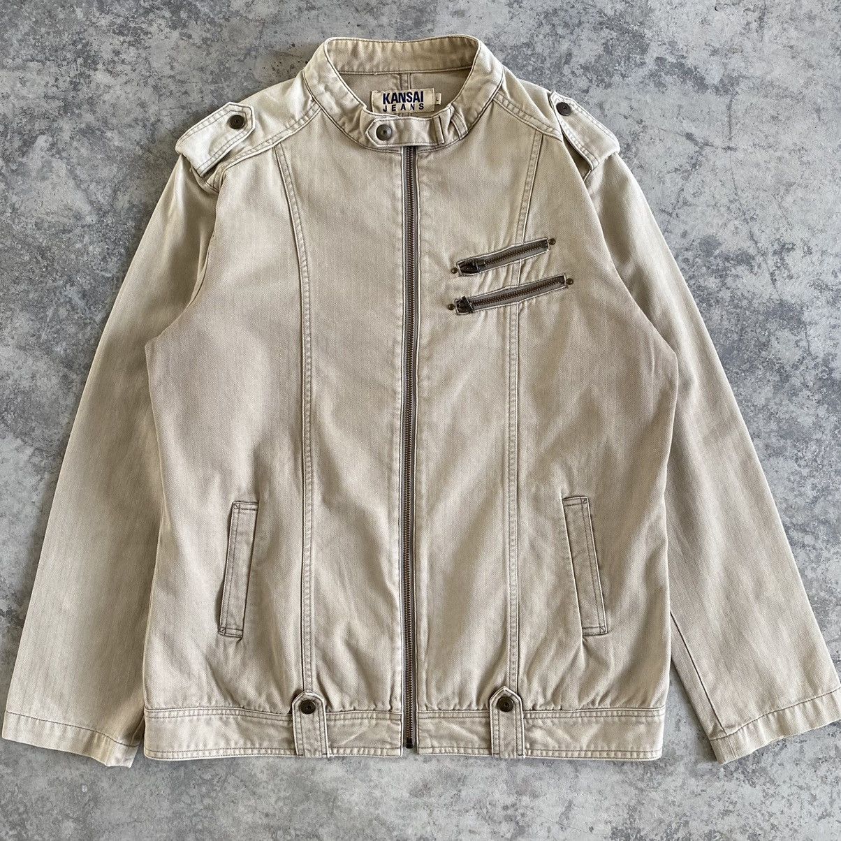 Vintage Kansai Yamamoto HBT Moto Jacket
