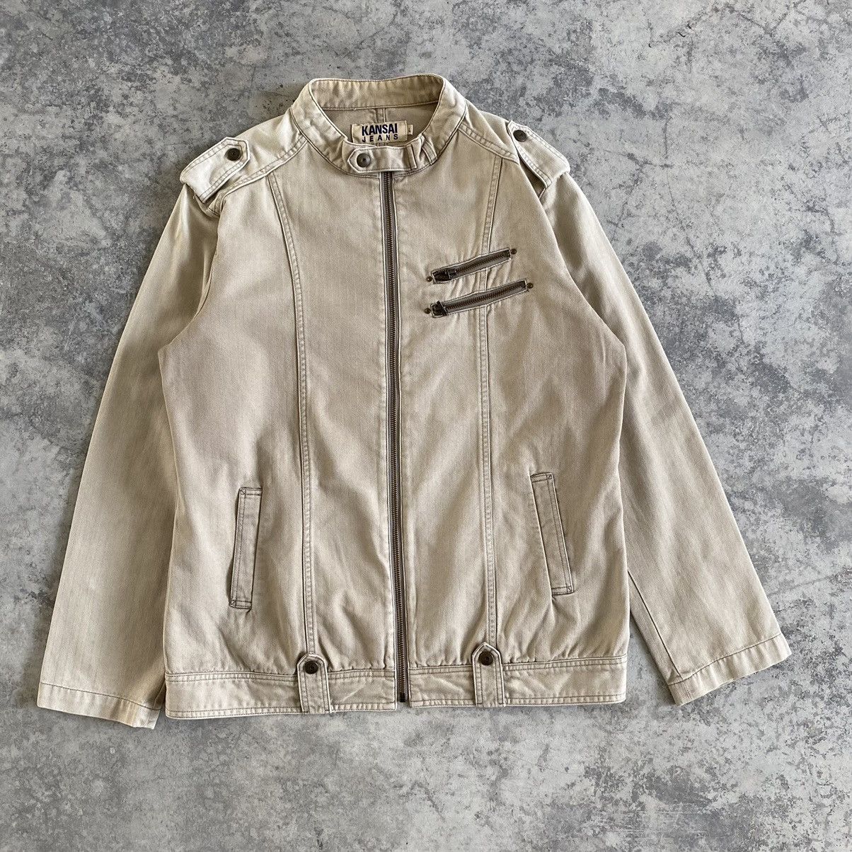 Vintage Kansai Yamamoto HBT Moto Jacket