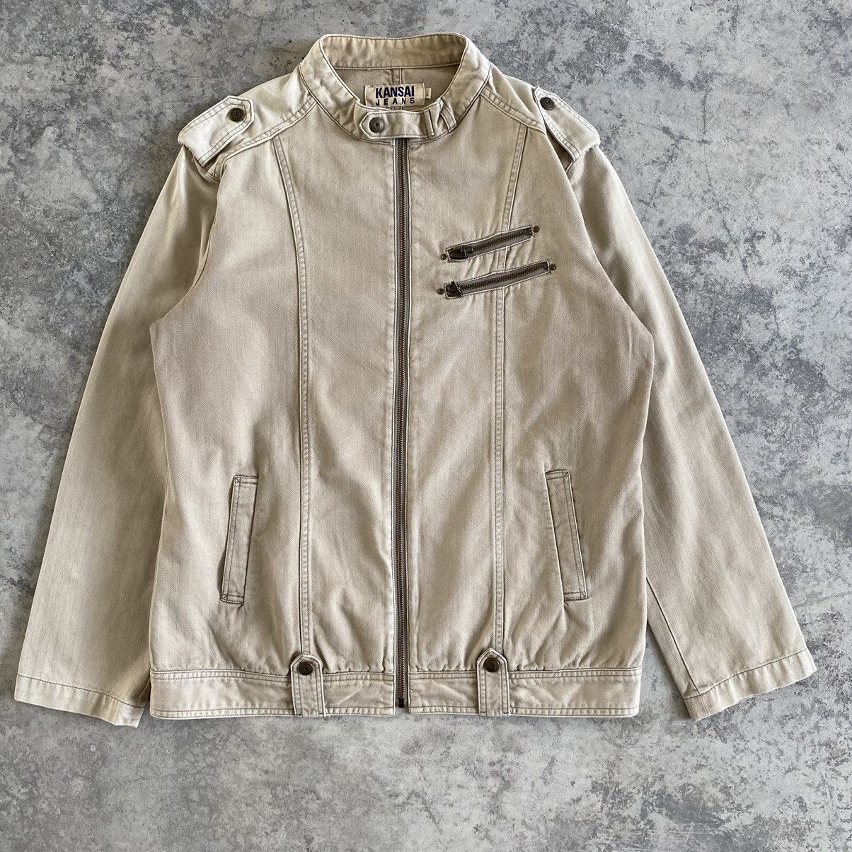 Vintage Kansai Yamamoto HBT Moto Jacket