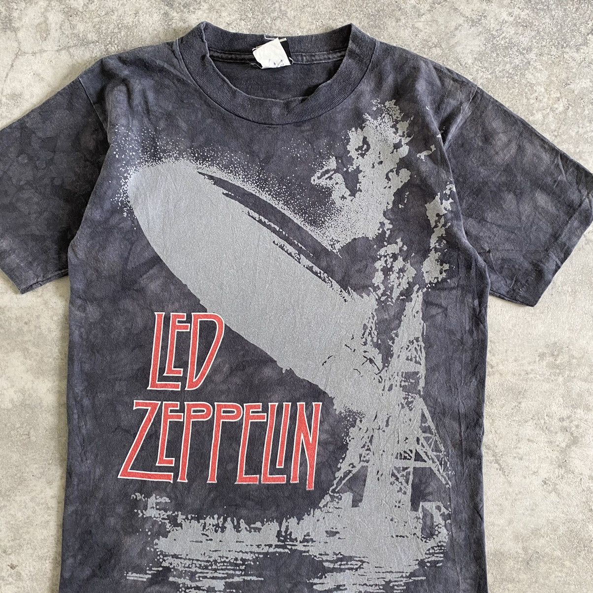 Band Tees Vintage 90's Liquid Blue Led Zeppelin Tie Dye Rock Band Tee Size US S / EU 44-46 / 1 - 4 Thumbnail