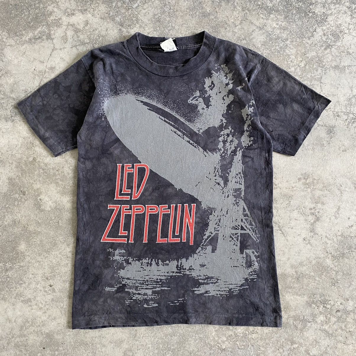 Band Tees Vintage 90's Liquid Blue Led Zeppelin Tie Dye Rock Band Tee Size US S / EU 44-46 / 1 - 1 Thumbnail