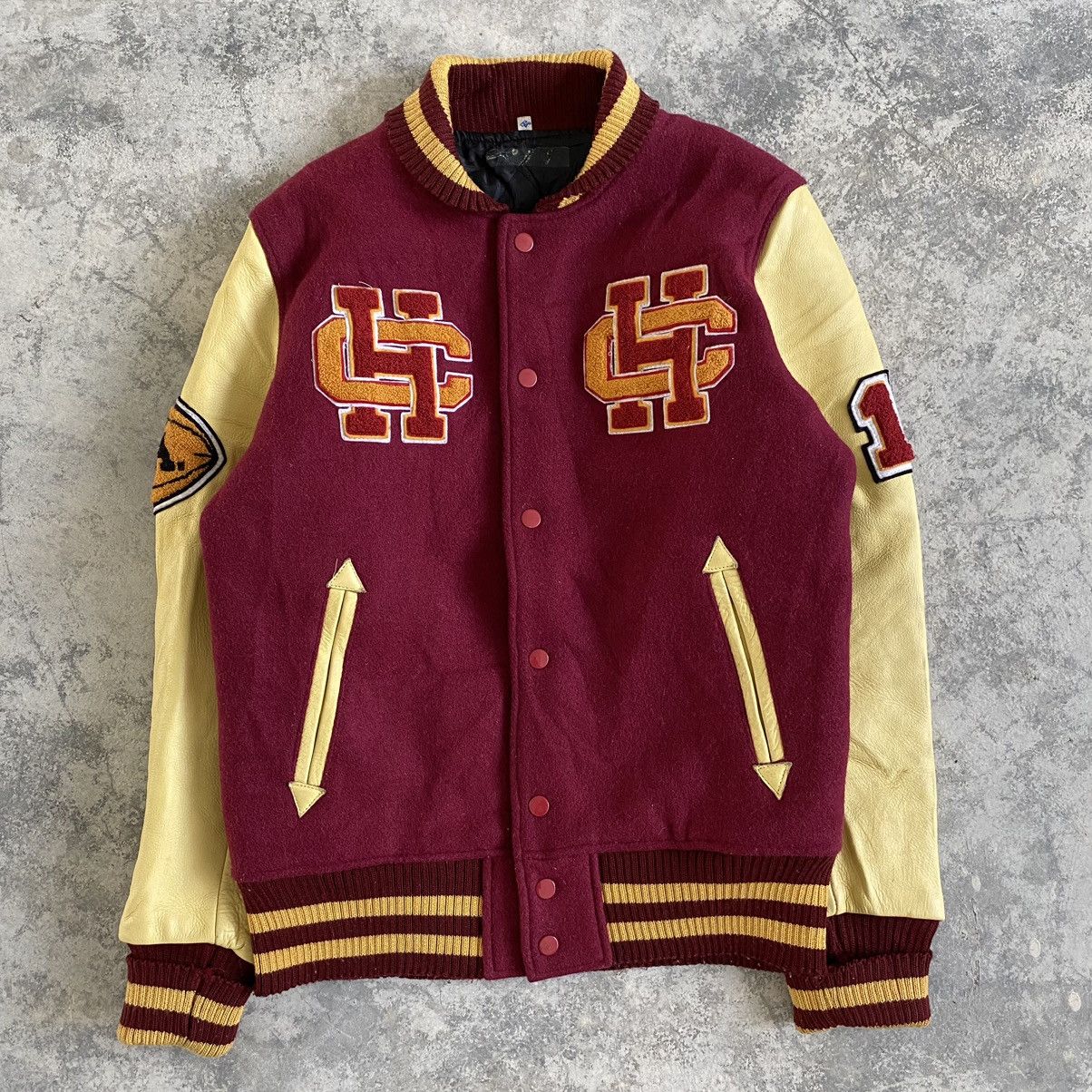 Vintage Vintage Christian Heritage School Varsity Jacket Wool Size US S / EU 44-46 / 1 - 2 Thumbnail