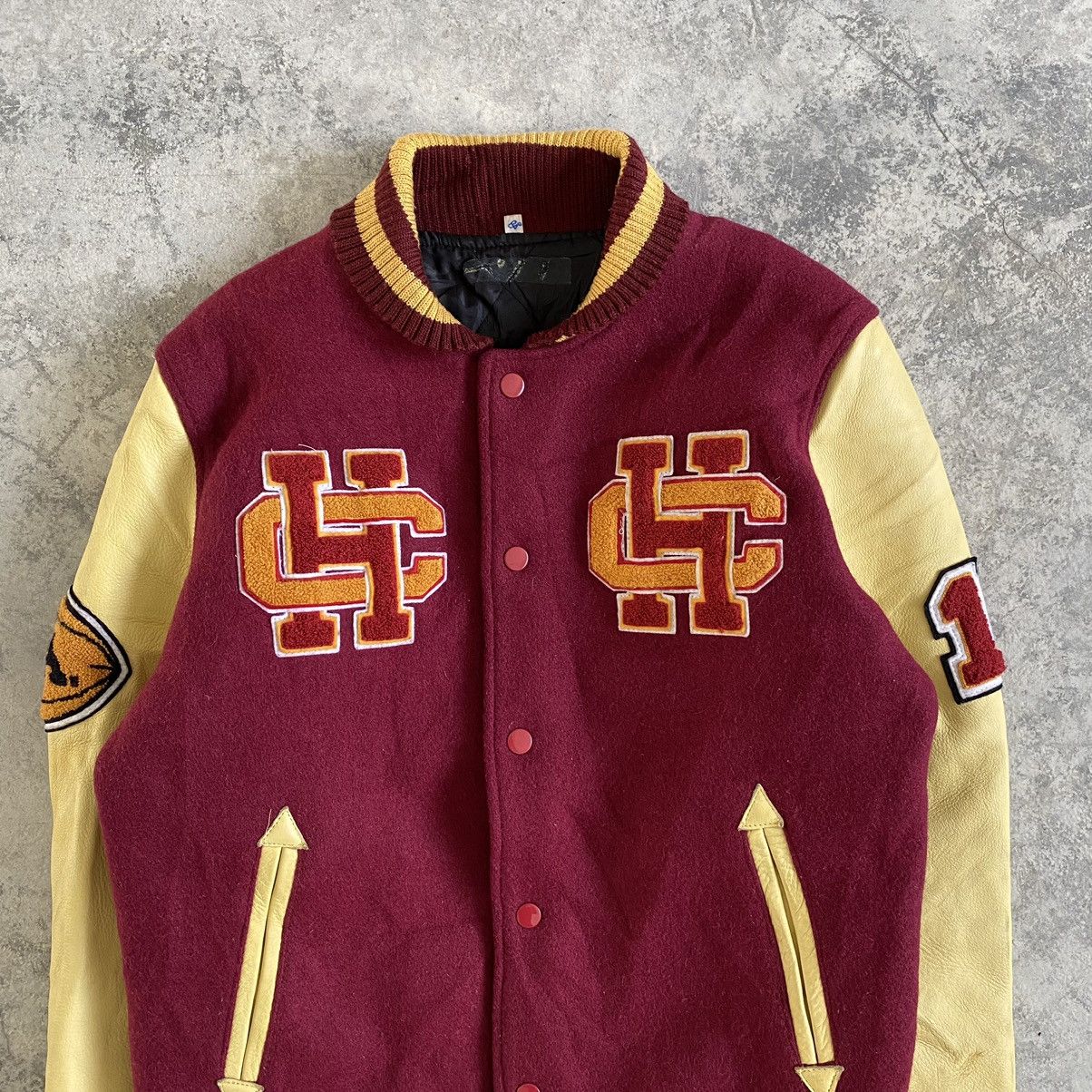 Vintage Vintage Christian Heritage School Varsity Jacket Wool Size US S / EU 44-46 / 1 - 3 Thumbnail
