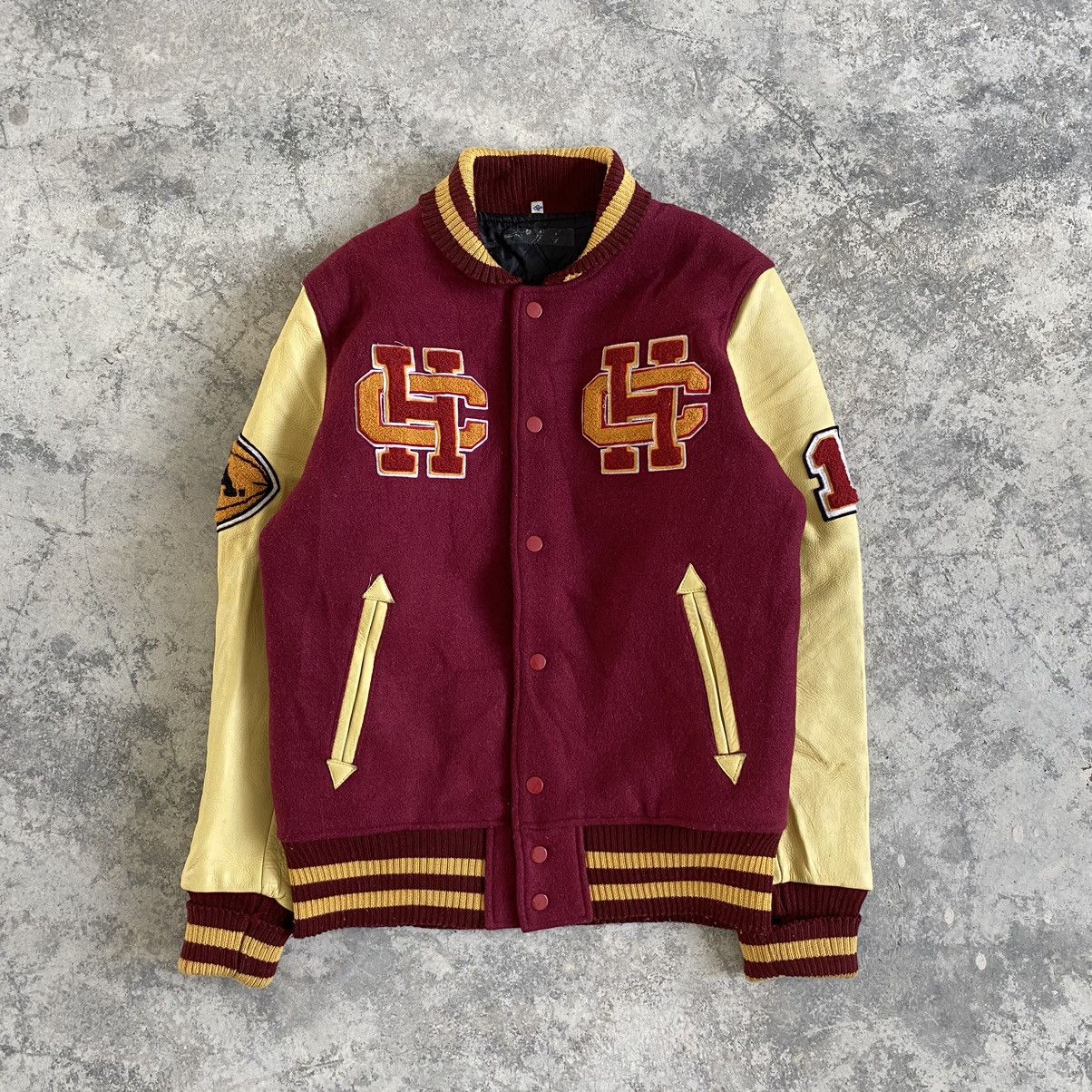 Vintage Vintage Christian Heritage School Varsity Jacket Wool Size US S / EU 44-46 / 1 - 1 Thumbnail