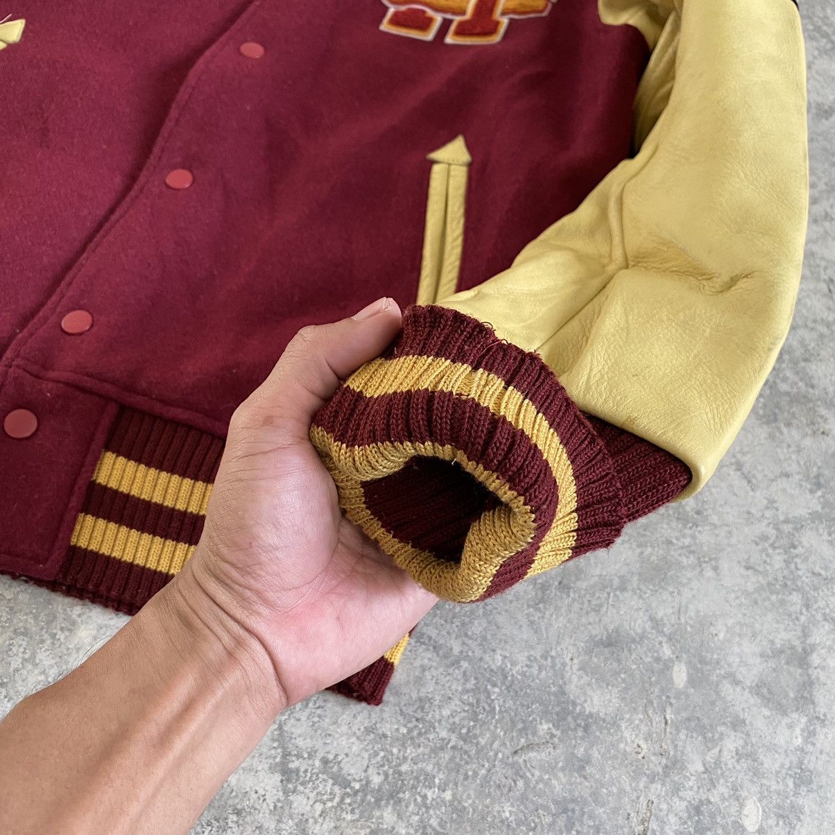 Vintage Vintage Christian Heritage School Varsity Jacket Wool Size US S / EU 44-46 / 1 - 11 Thumbnail