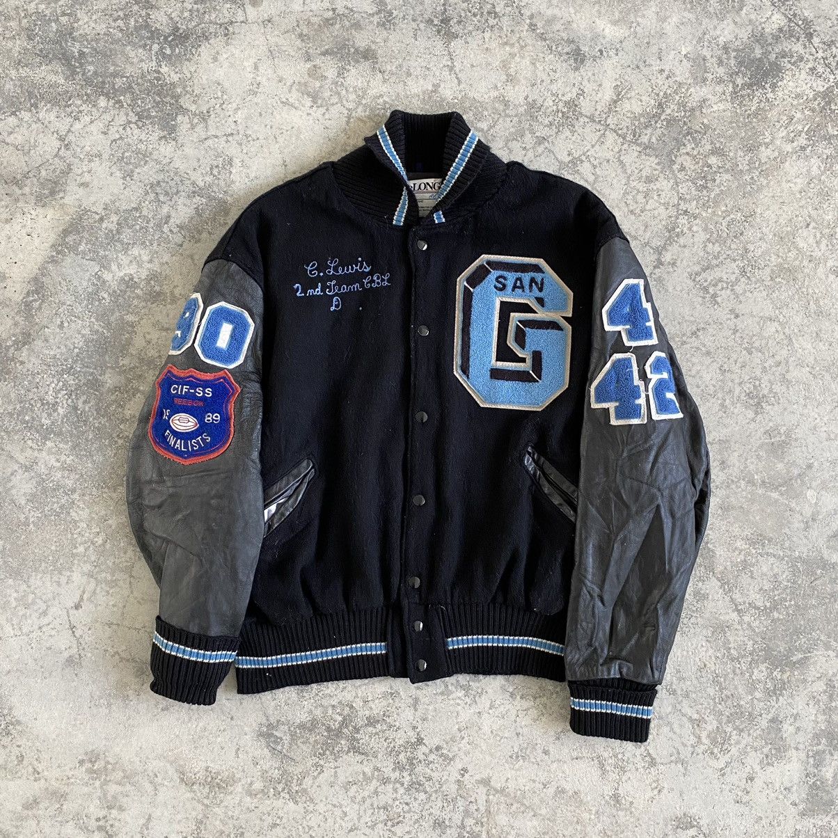 Vintage Vintage San G Letterman College Varsity Jacket Wool Size US L / EU 52-54 / 3 - 7 Thumbnail