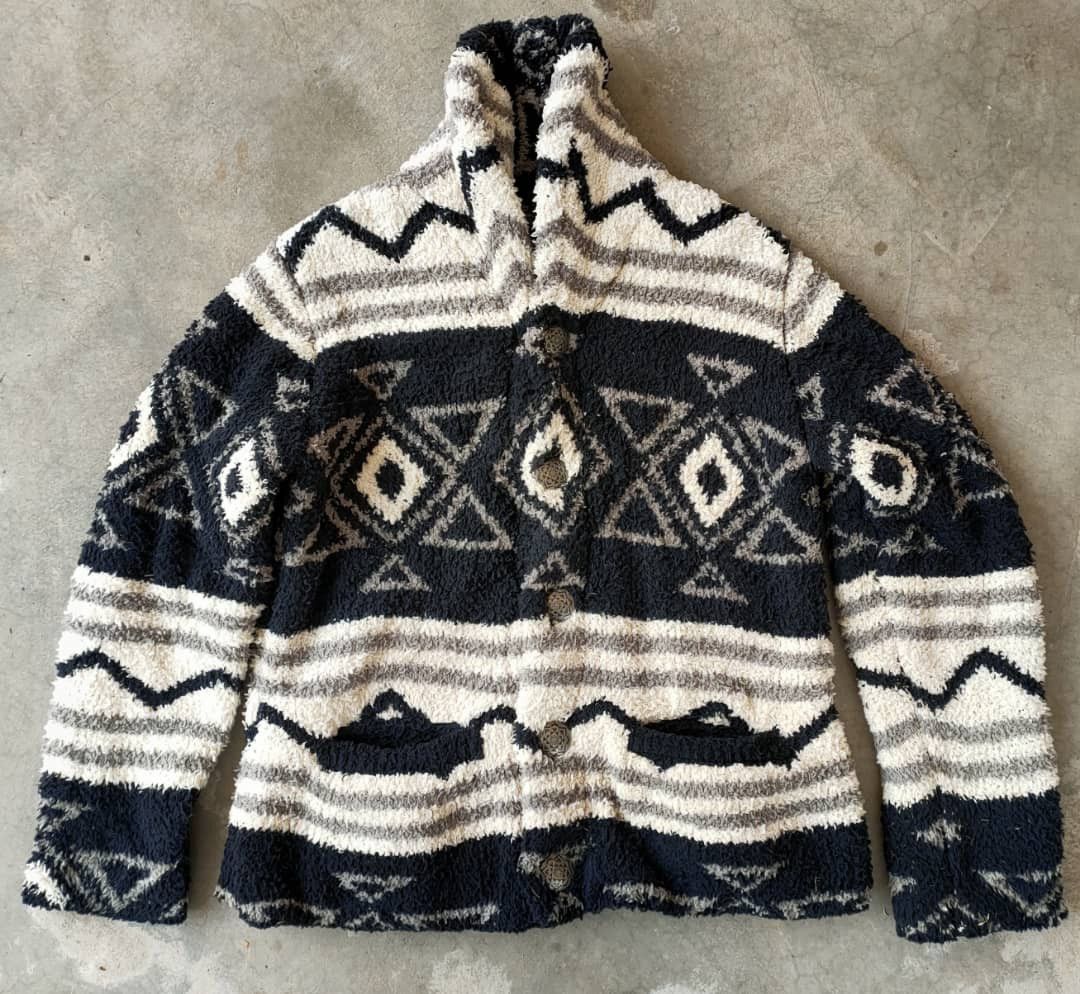 Cali Surf Navajo Button Up Fleece Jacket