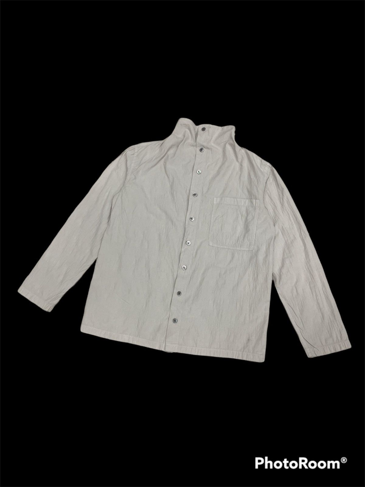 Issey Miyake × Vintage PLANTATION BY ISSEY MIYAKE CRUMPLED WRINKLED SHIRT Size US M / EU 48-50 / 2 - 1 Thumbnail