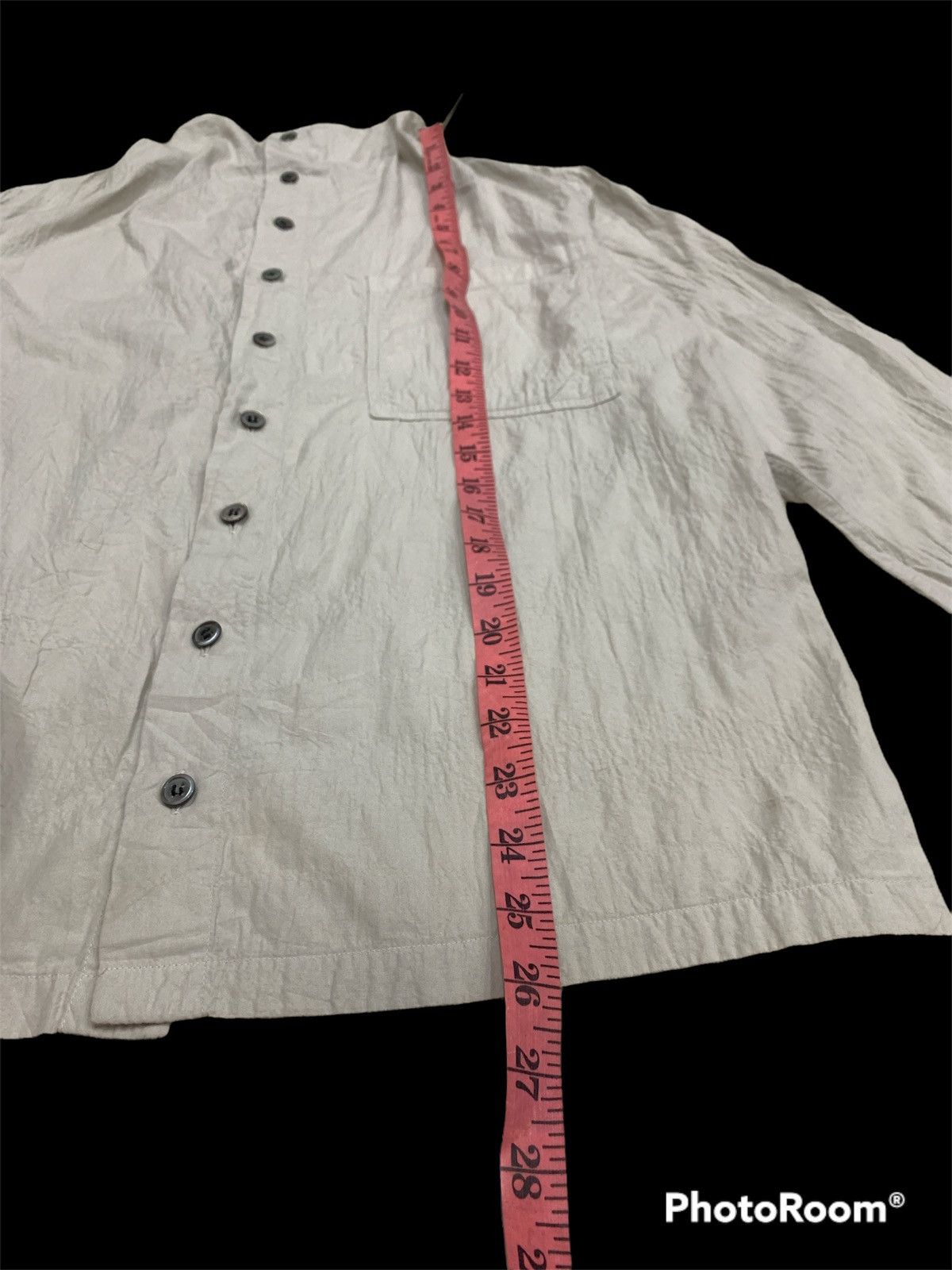 Issey Miyake × Vintage PLANTATION BY ISSEY MIYAKE CRUMPLED WRINKLED SHIRT Size US M / EU 48-50 / 2 - 3 Thumbnail
