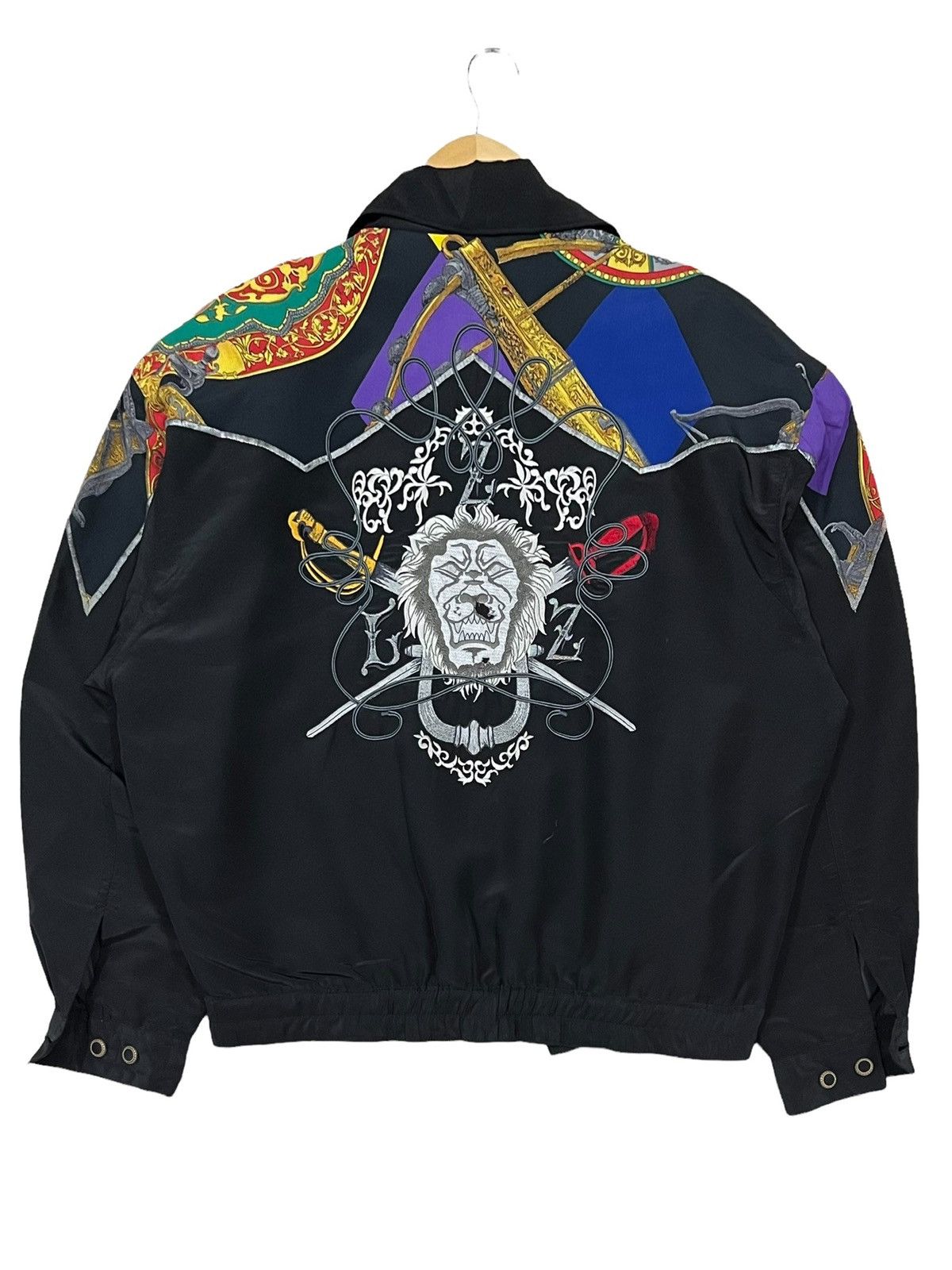 Designer 🔥NEED GONE NOW🔥 LES ZA ZOUS EMBROIDERY BIG LOGO ART CARDIGAN Size US L / EU 52-54 / 3 - 2 Thumbnail