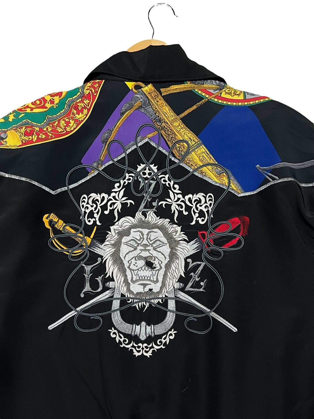 Designer 🔥NEED GONE NOW🔥 LES ZA ZOUS EMBROIDERY BIG LOGO ART CARDIGAN Size US L / EU 52-54 / 3 - 1 Thumbnail